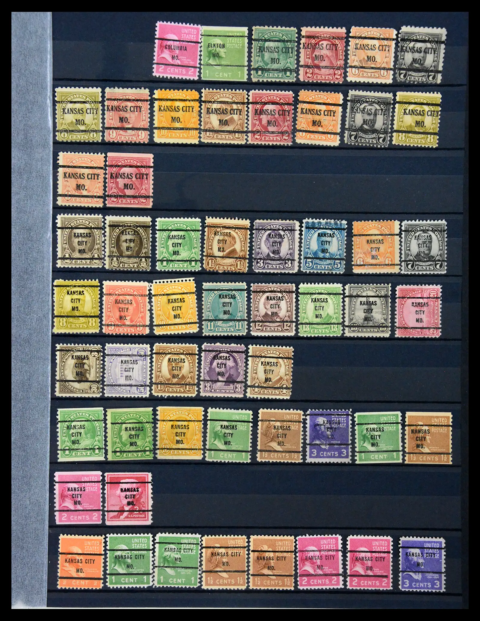 41269 0025 - Stamp collection 41269 USA precancels 1900-1950.