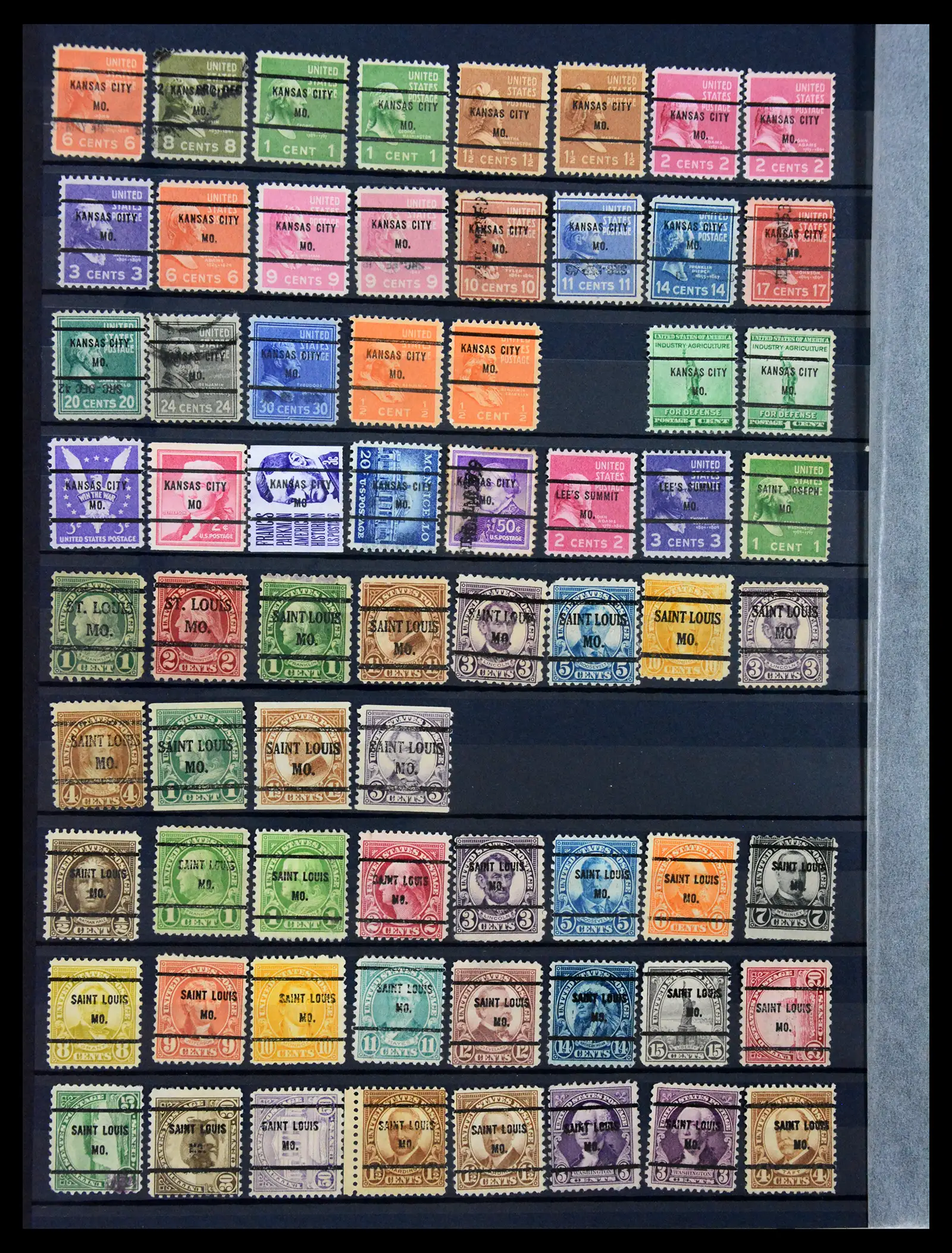 41269 0026 - Stamp collection 41269 USA precancels 1900-1950.