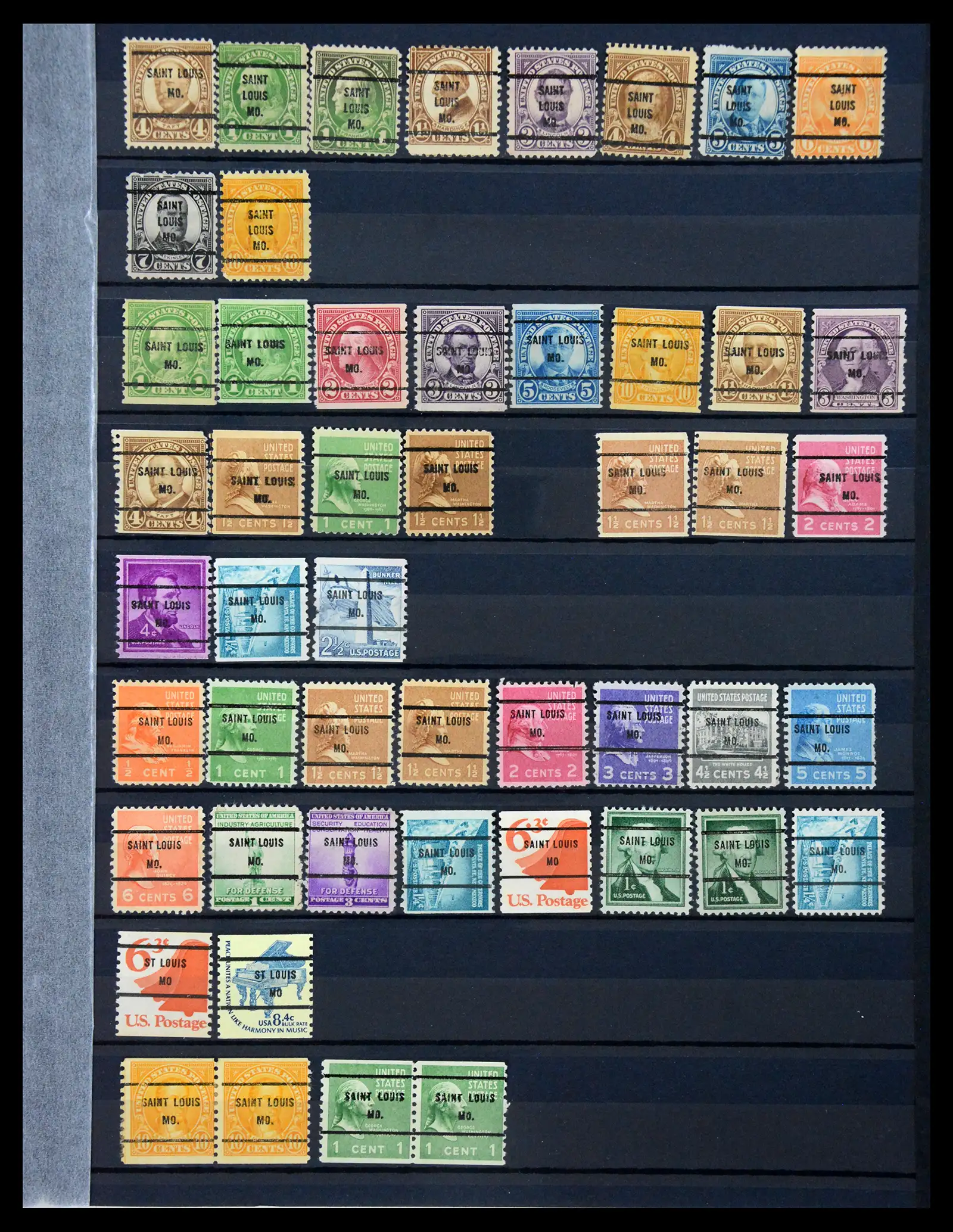 41269 0027 - Stamp collection 41269 USA precancels 1900-1950.