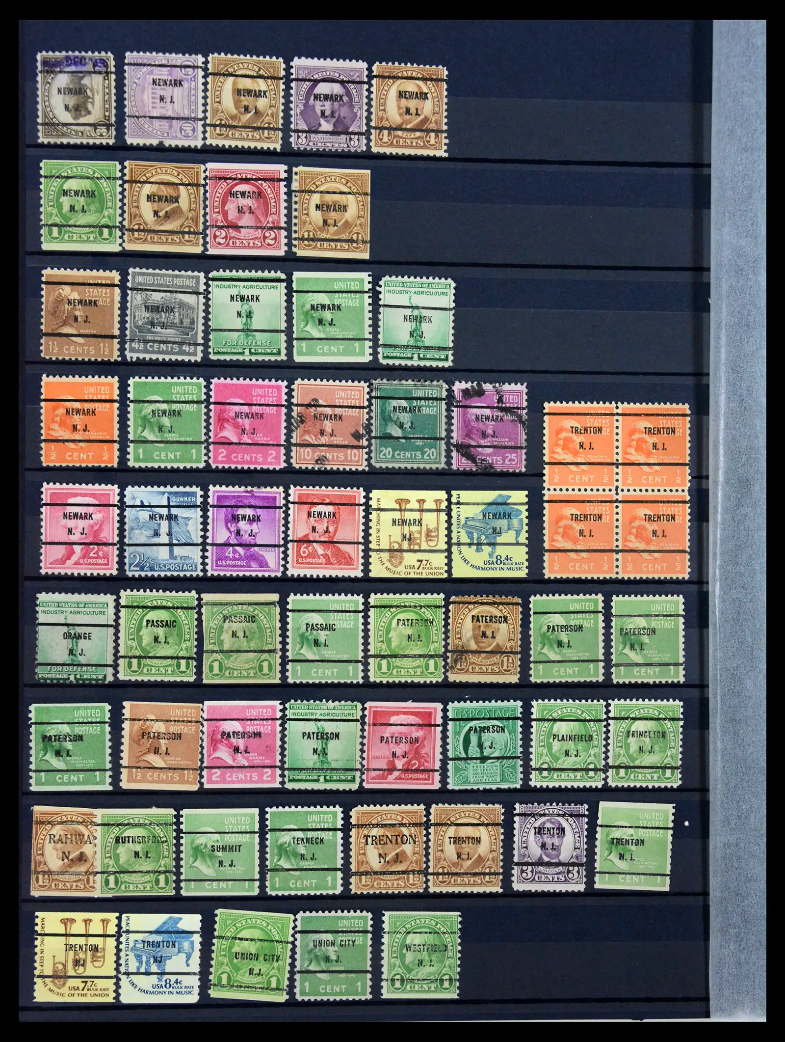 41269 0030 - Stamp collection 41269 USA precancels 1900-1950.