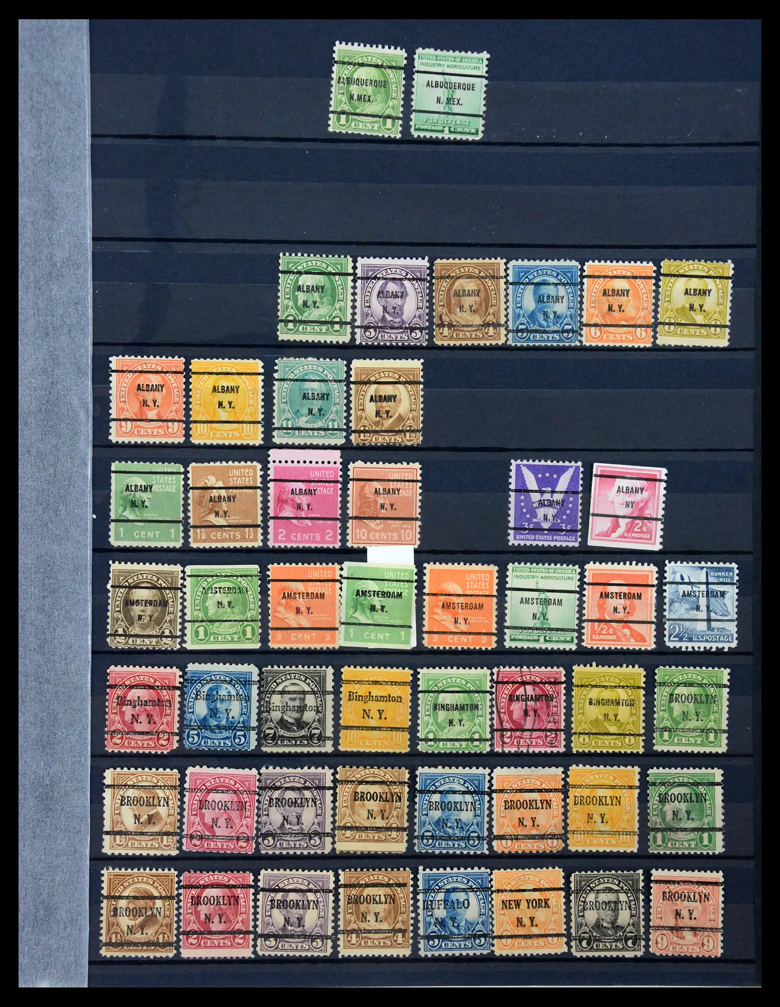 41269 0031 - Stamp collection 41269 USA precancels 1900-1950.