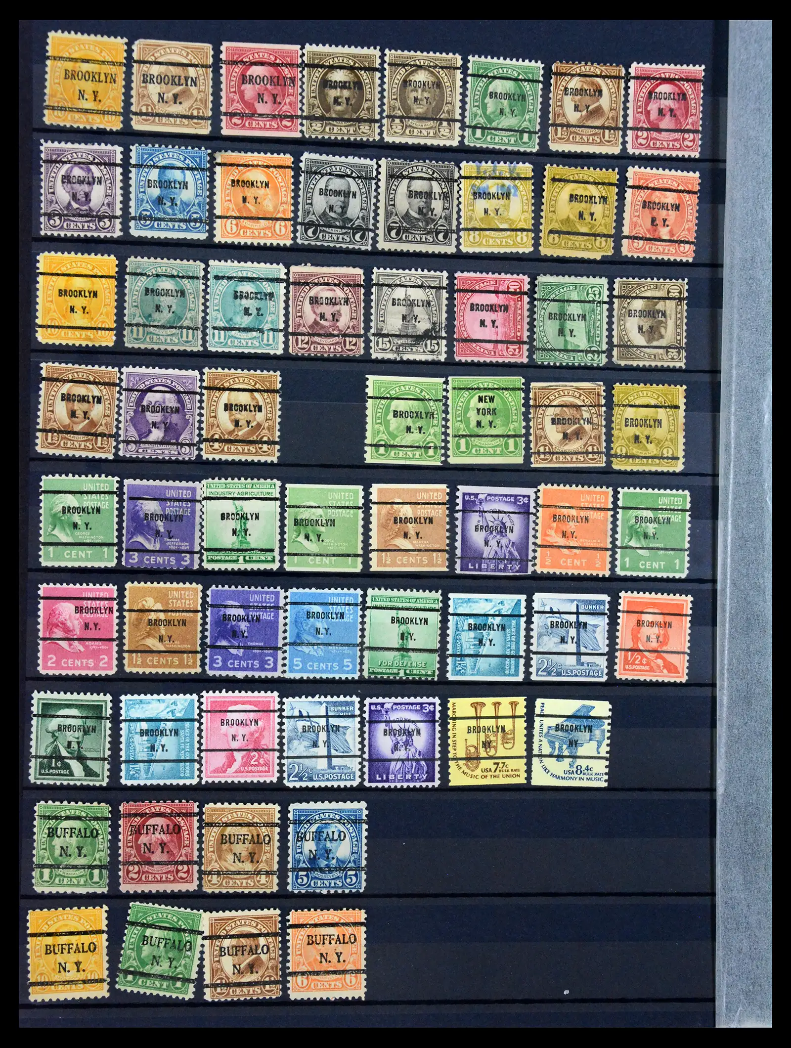 41269 0032 - Stamp collection 41269 USA precancels 1900-1950.