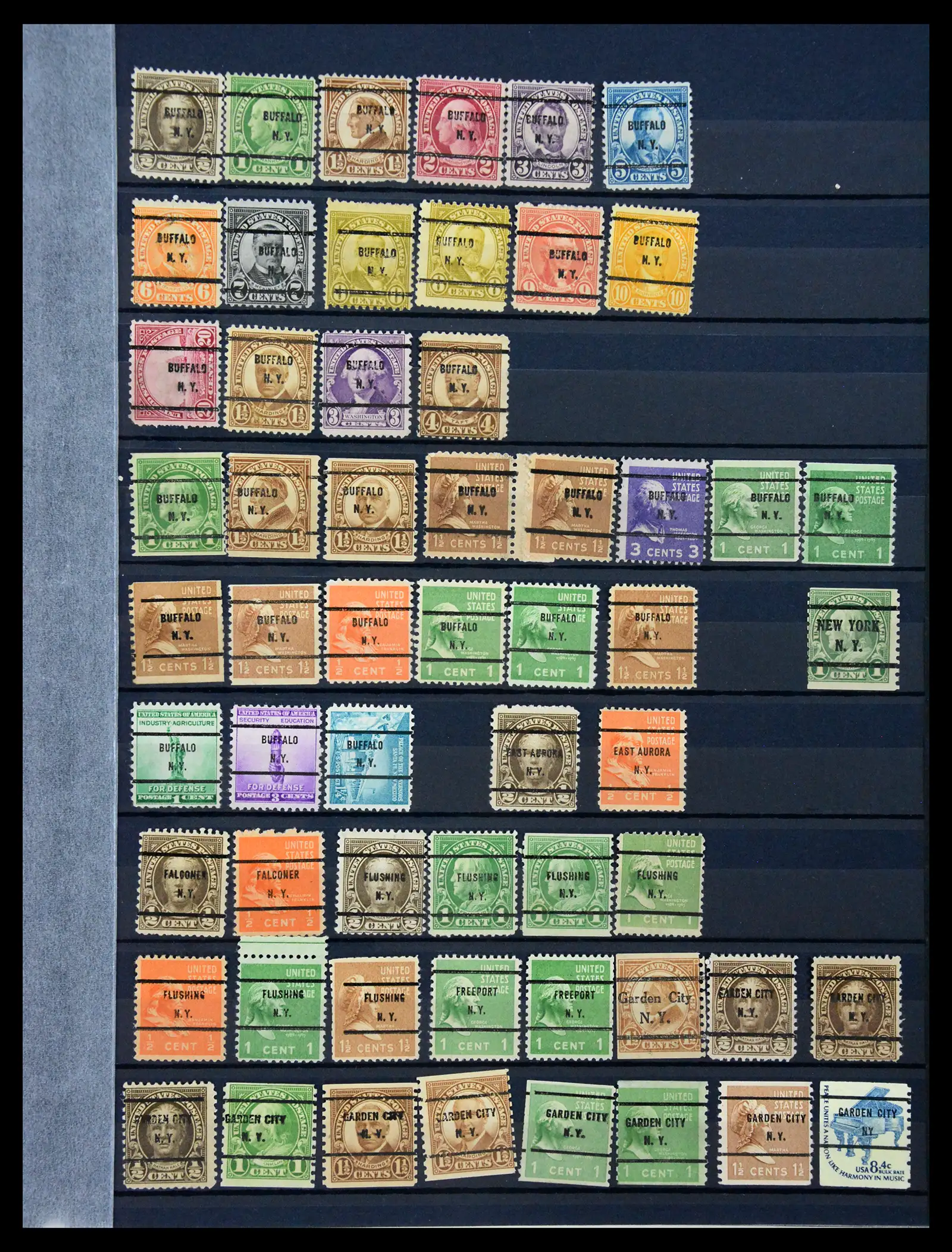 41269 0033 - Stamp collection 41269 USA precancels 1900-1950.