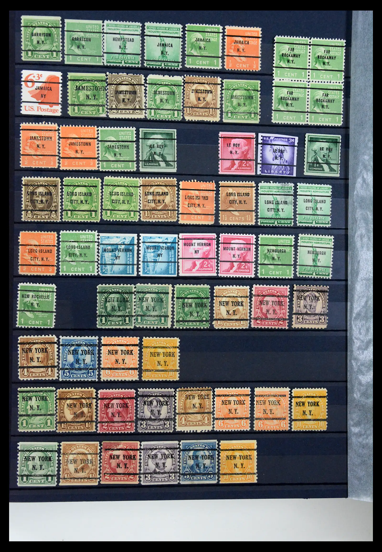 41269 0034 - Stamp collection 41269 USA precancels 1900-1950.