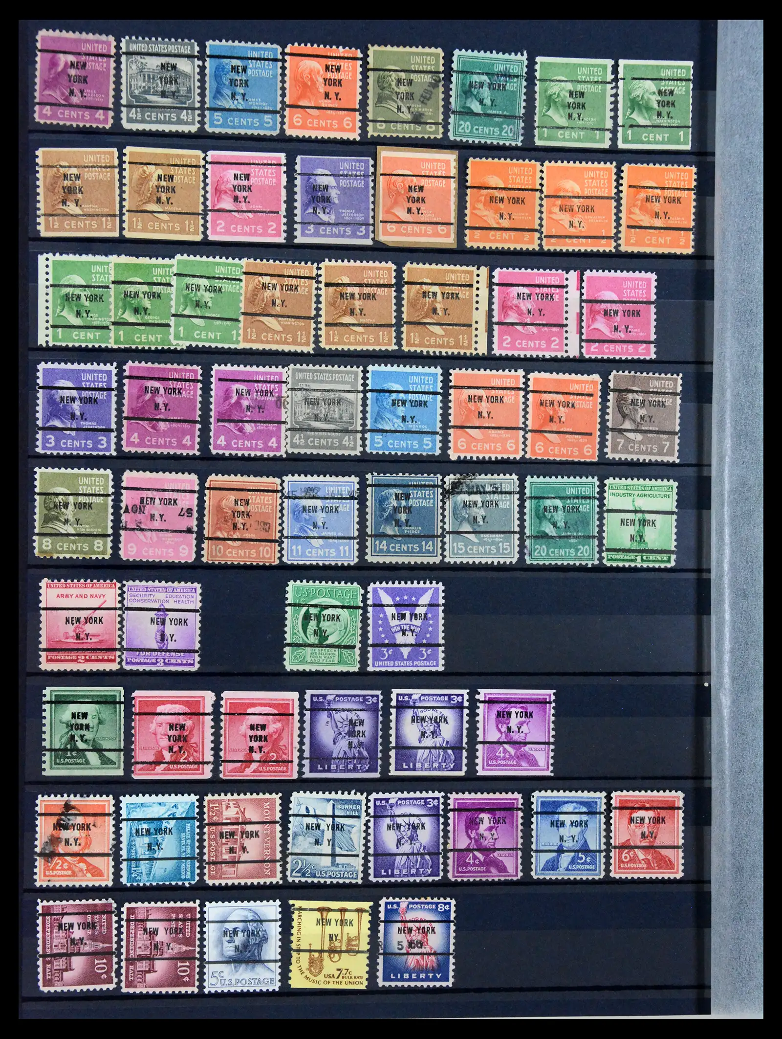 41269 0036 - Stamp collection 41269 USA precancels 1900-1950.