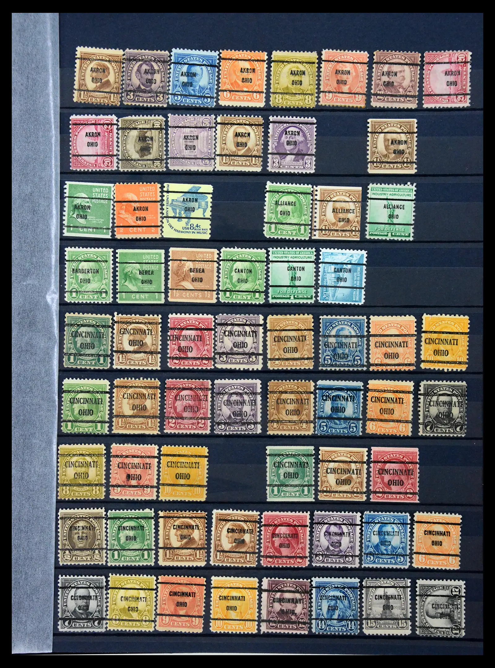 41269 0039 - Stamp collection 41269 USA precancels 1900-1950.