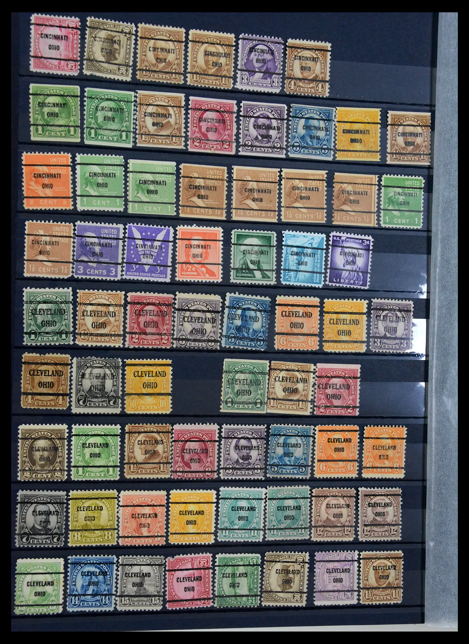 41269 0040 - Stamp collection 41269 USA precancels 1900-1950.