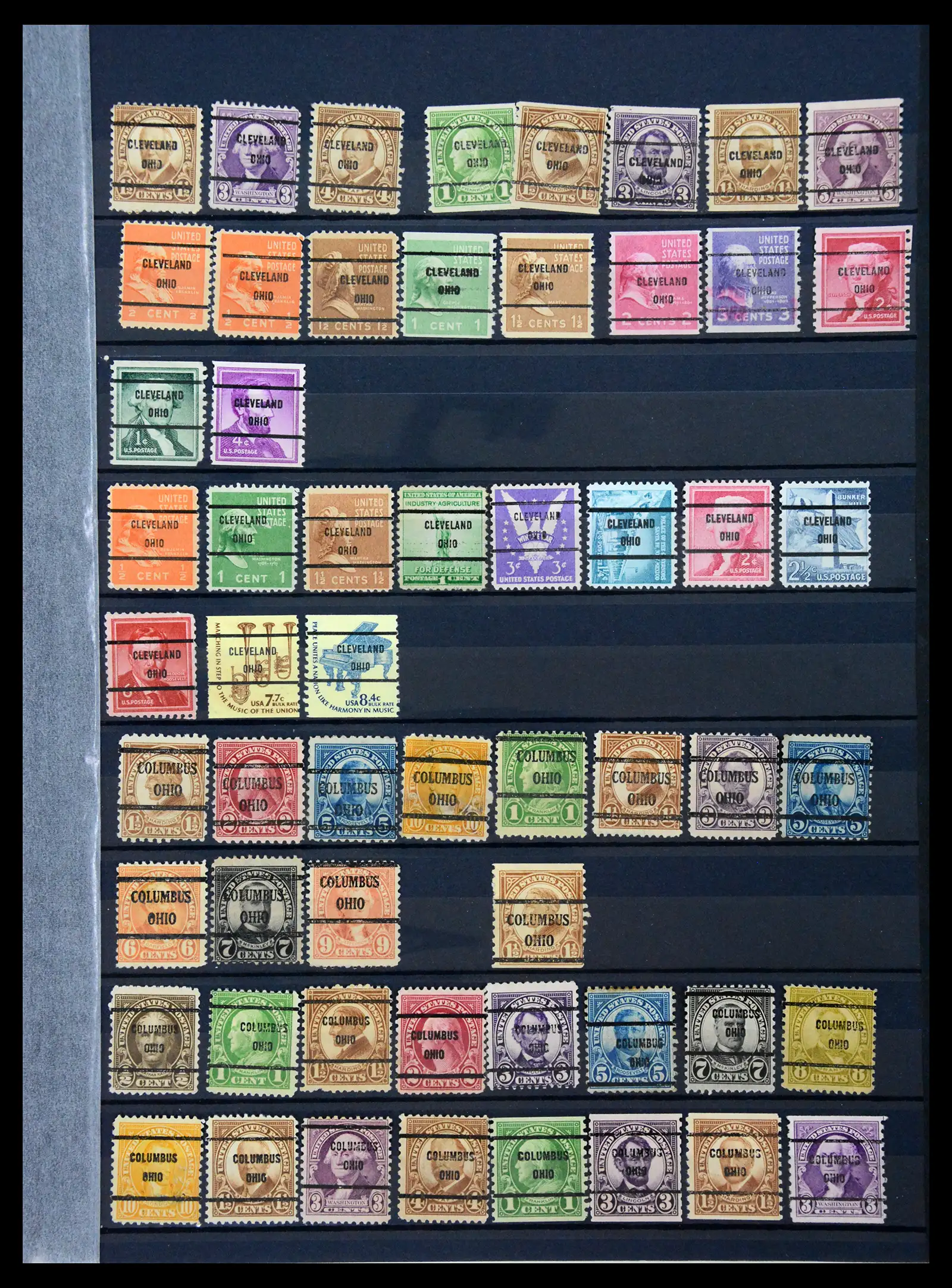 41269 0041 - Stamp collection 41269 USA precancels 1900-1950.