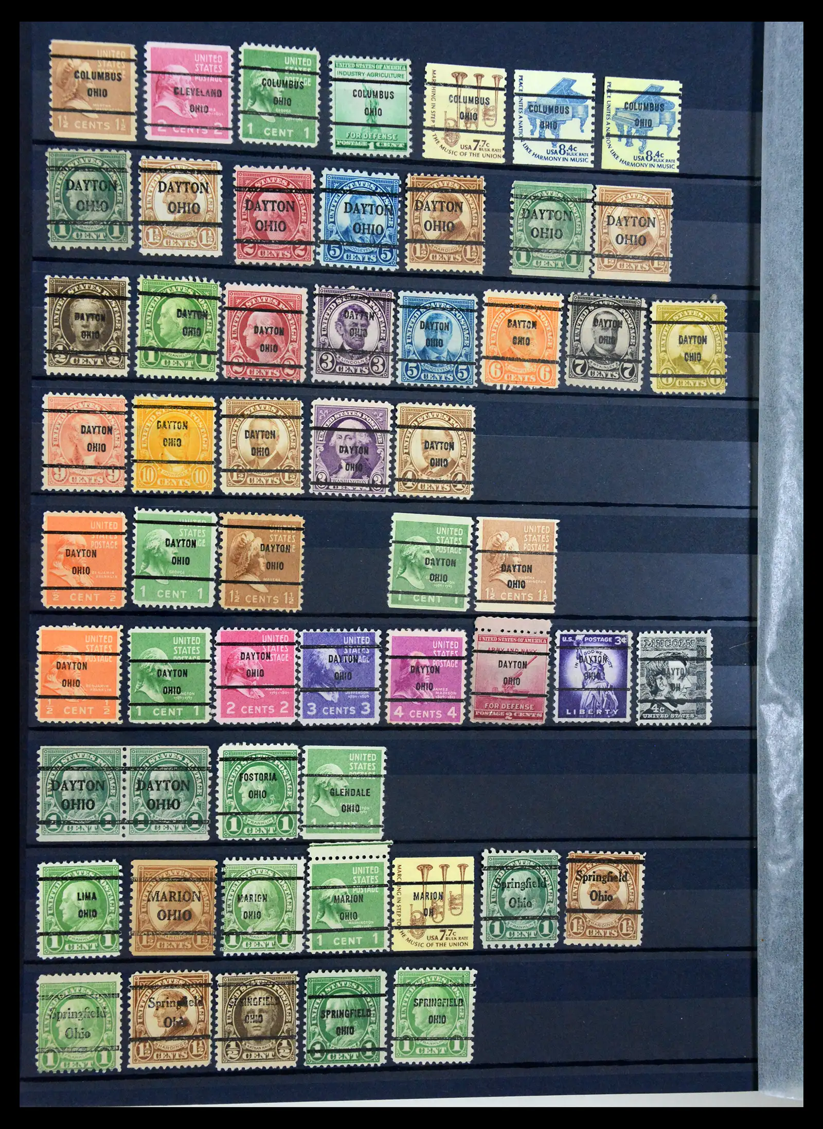 41269 0042 - Stamp collection 41269 USA precancels 1900-1950.