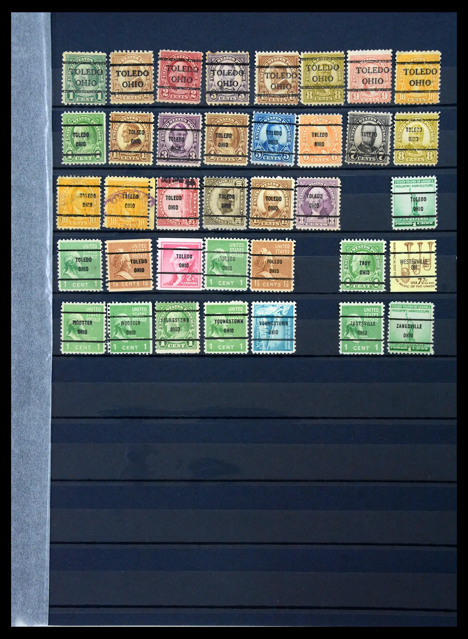 41269 0043 - Stamp collection 41269 USA precancels 1900-1950.