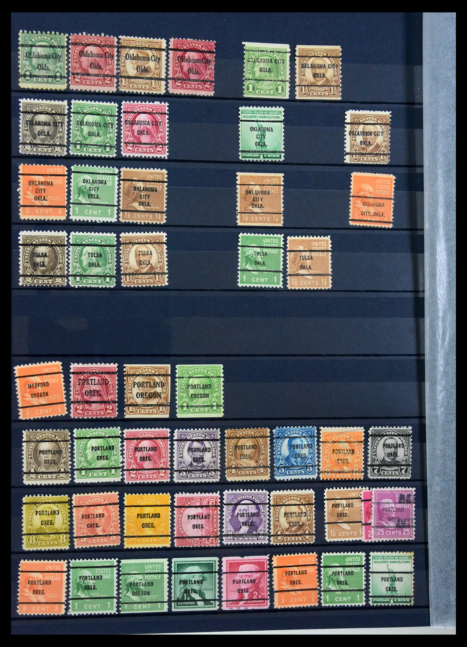 41269 0044 - Stamp collection 41269 USA precancels 1900-1950.