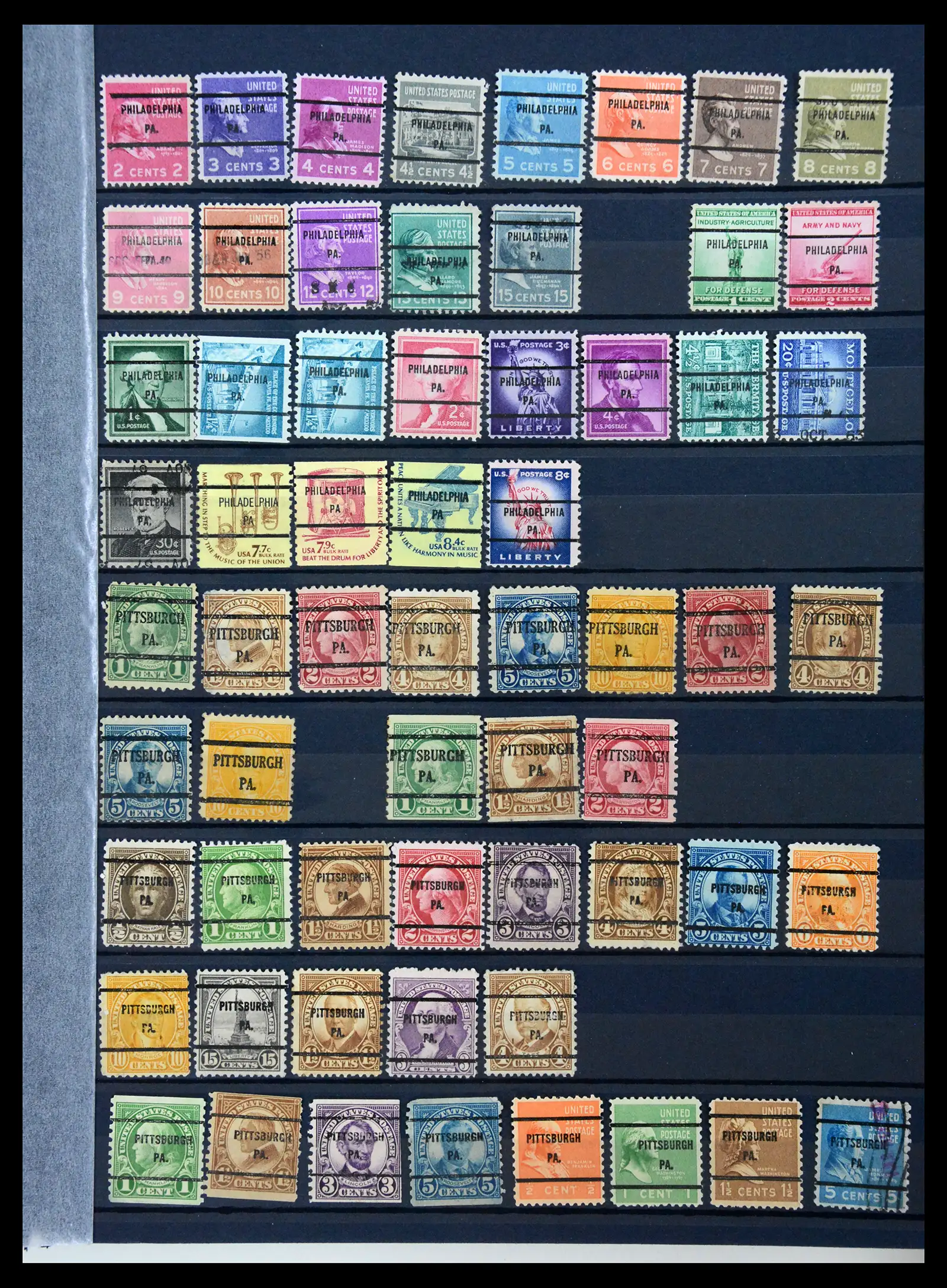 41269 0047 - Stamp collection 41269 USA precancels 1900-1950.