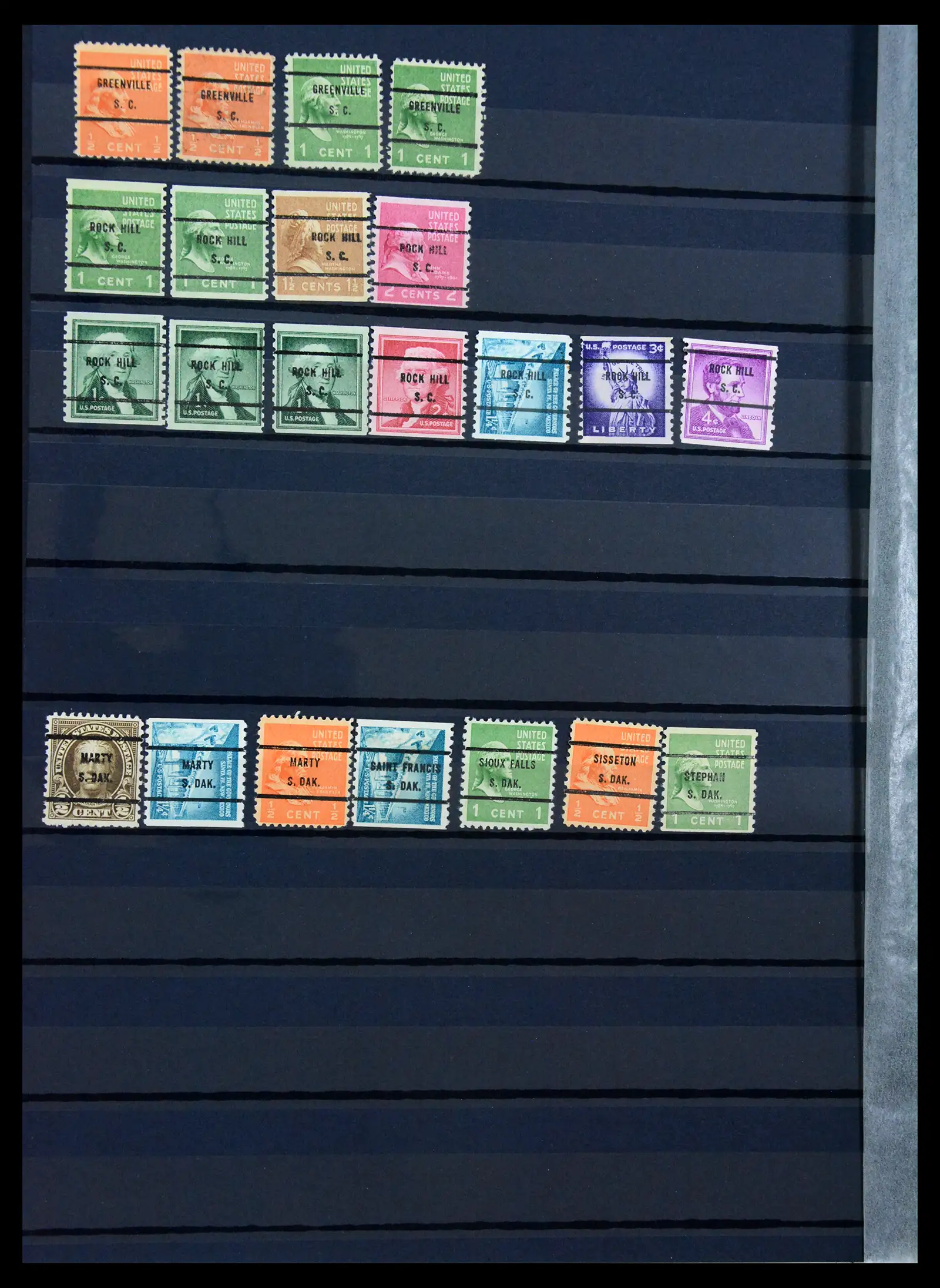 41269 0050 - Stamp collection 41269 USA precancels 1900-1950.