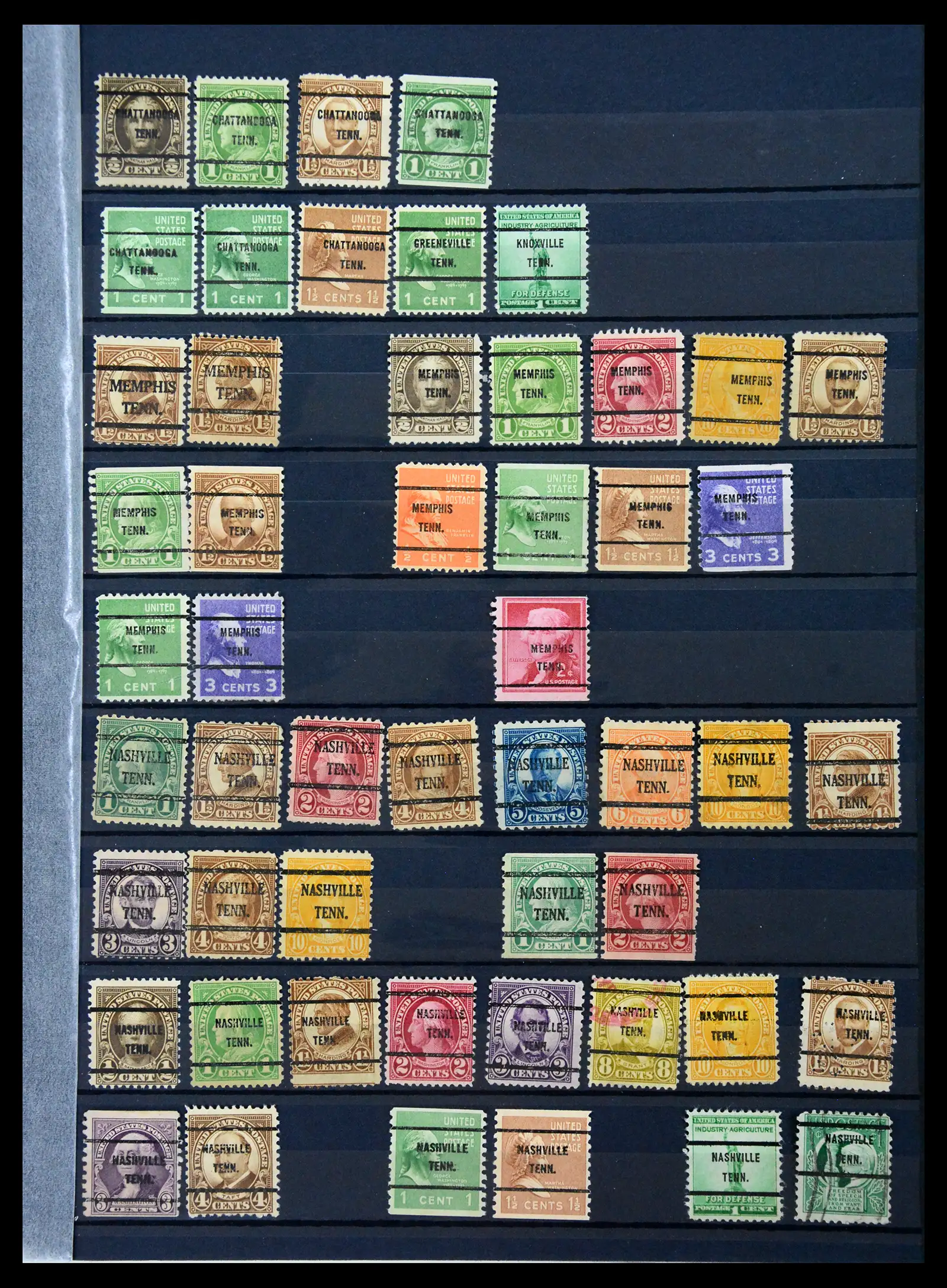 41269 0051 - Stamp collection 41269 USA precancels 1900-1950.