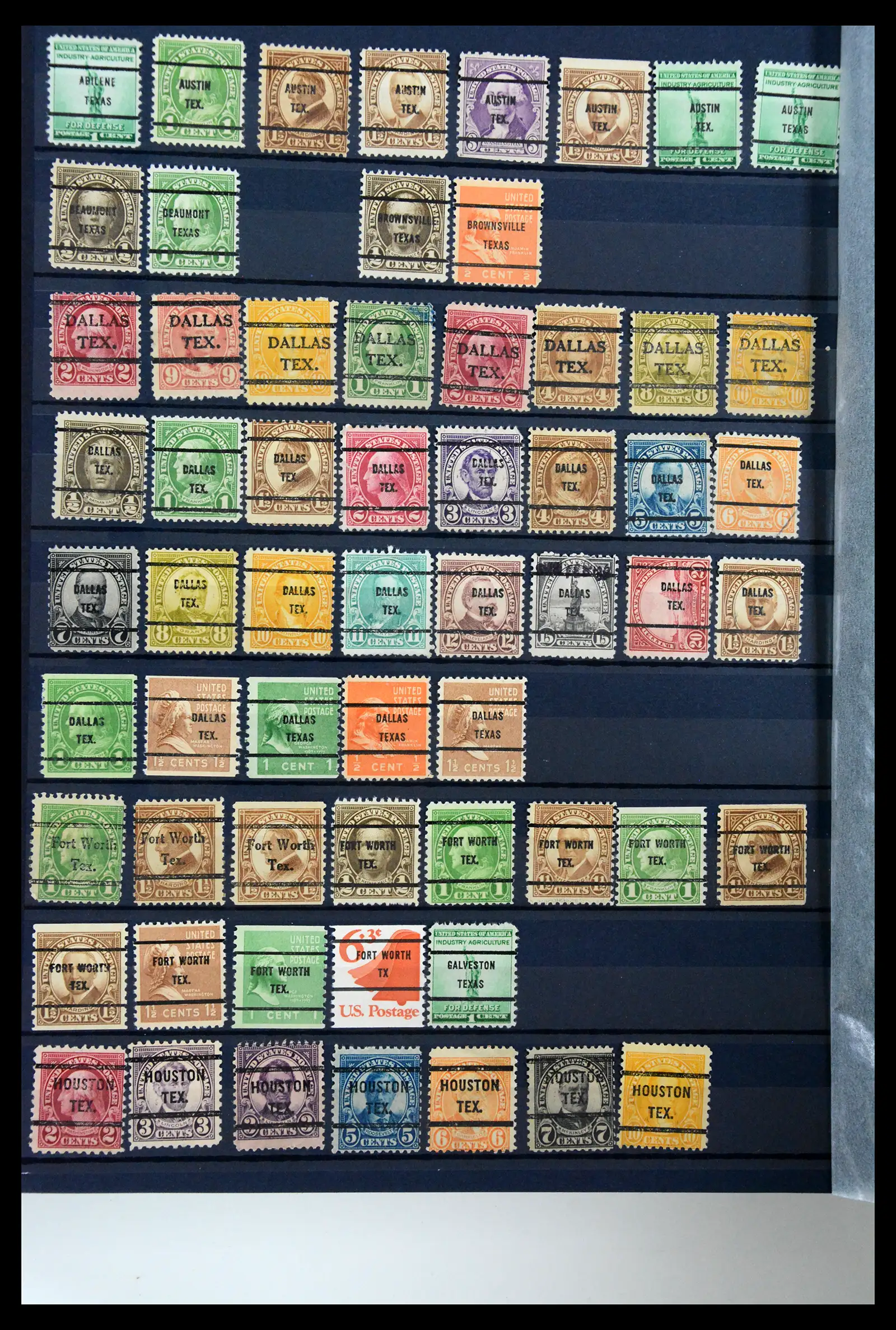 41269 0052 - Stamp collection 41269 USA precancels 1900-1950.