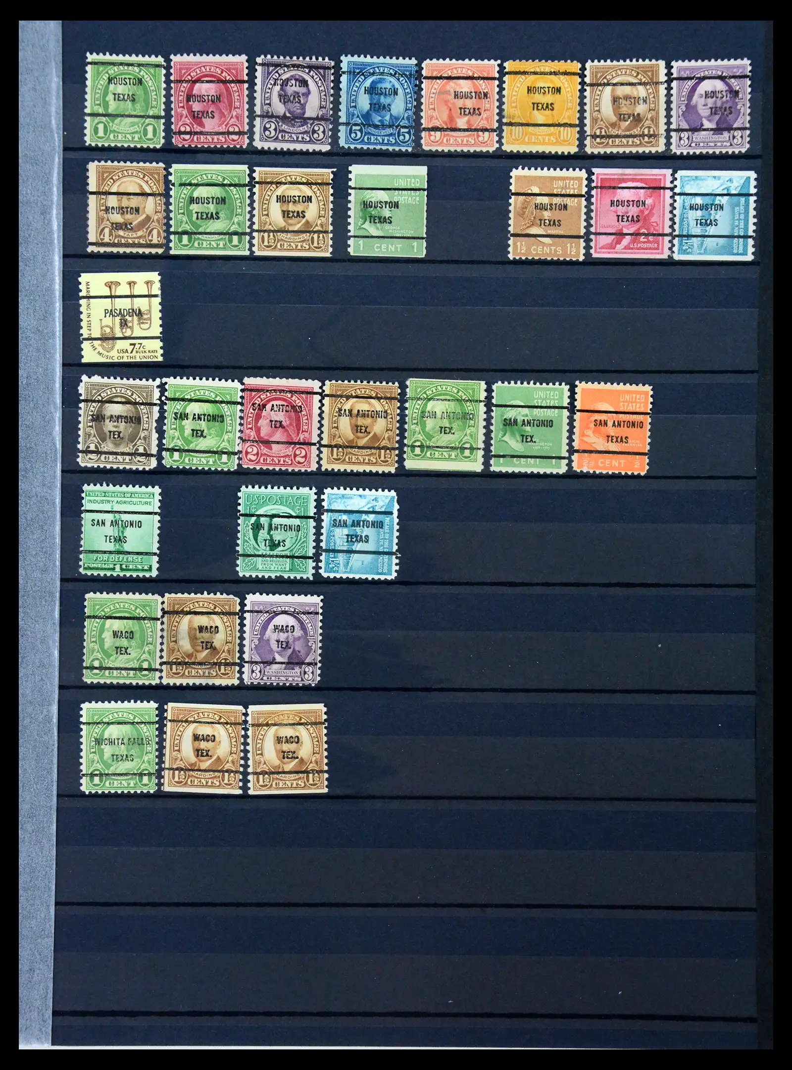 41269 0053 - Stamp collection 41269 USA precancels 1900-1950.