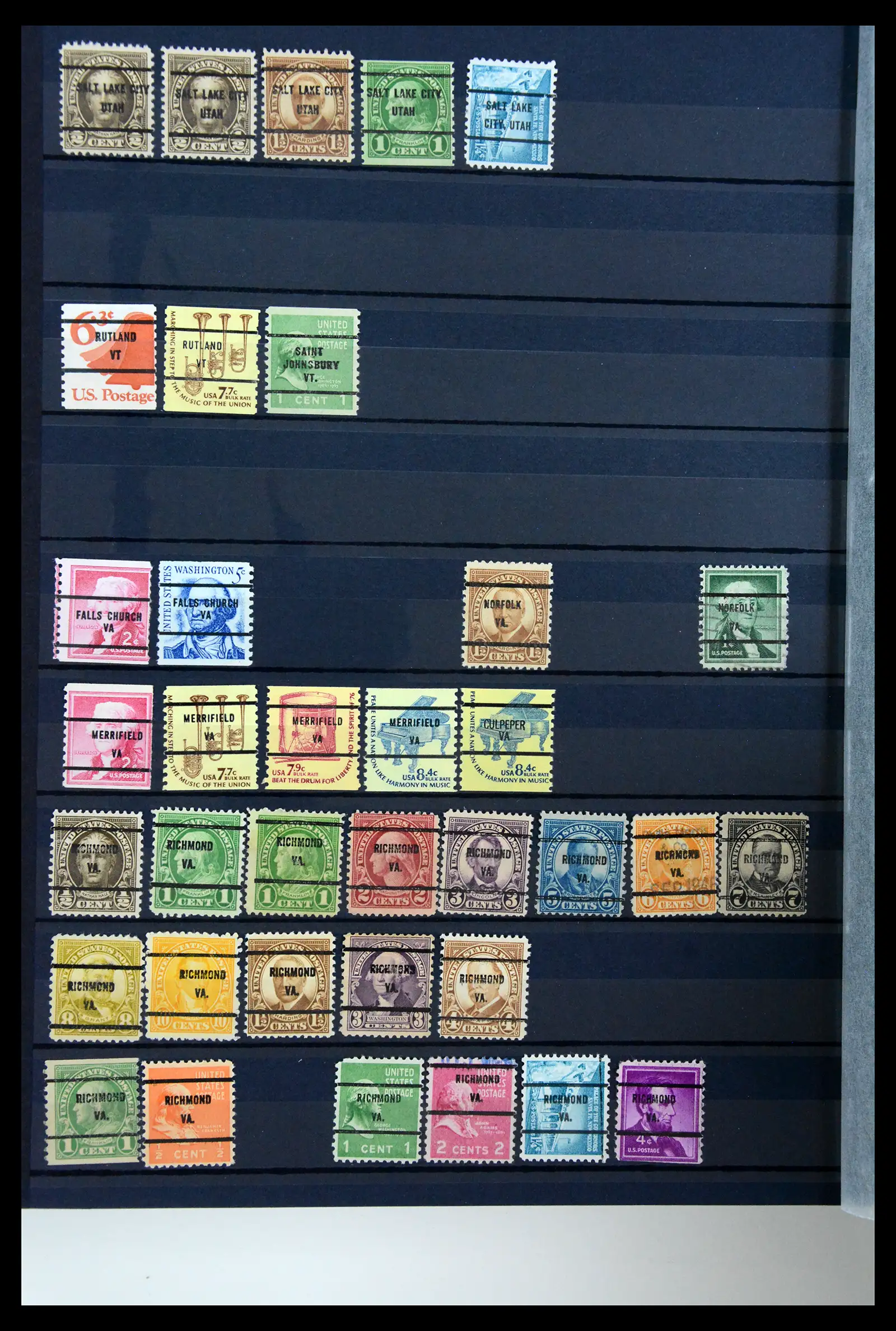 41269 0054 - Stamp collection 41269 USA precancels 1900-1950.