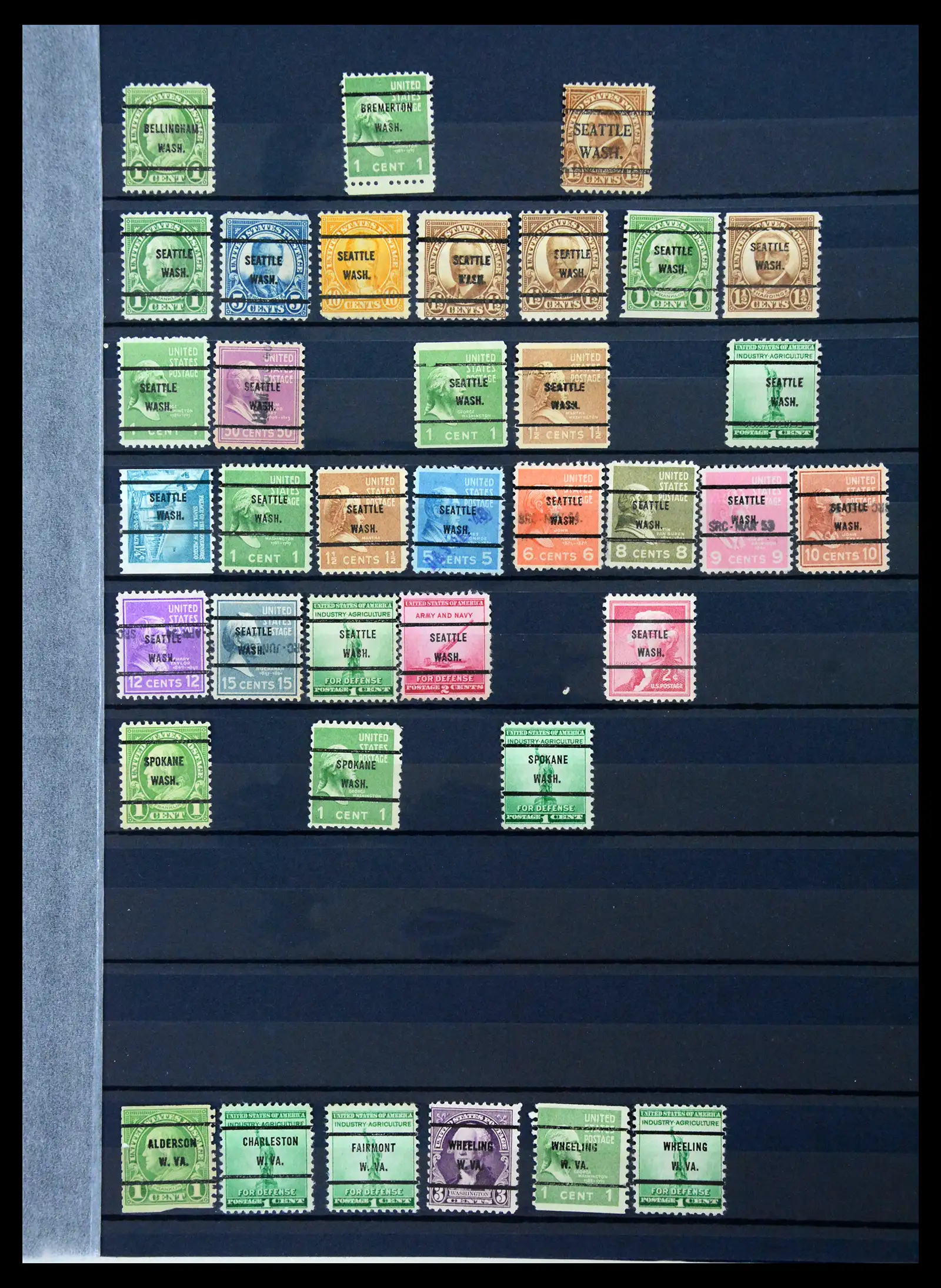 41269 0055 - Stamp collection 41269 USA precancels 1900-1950.