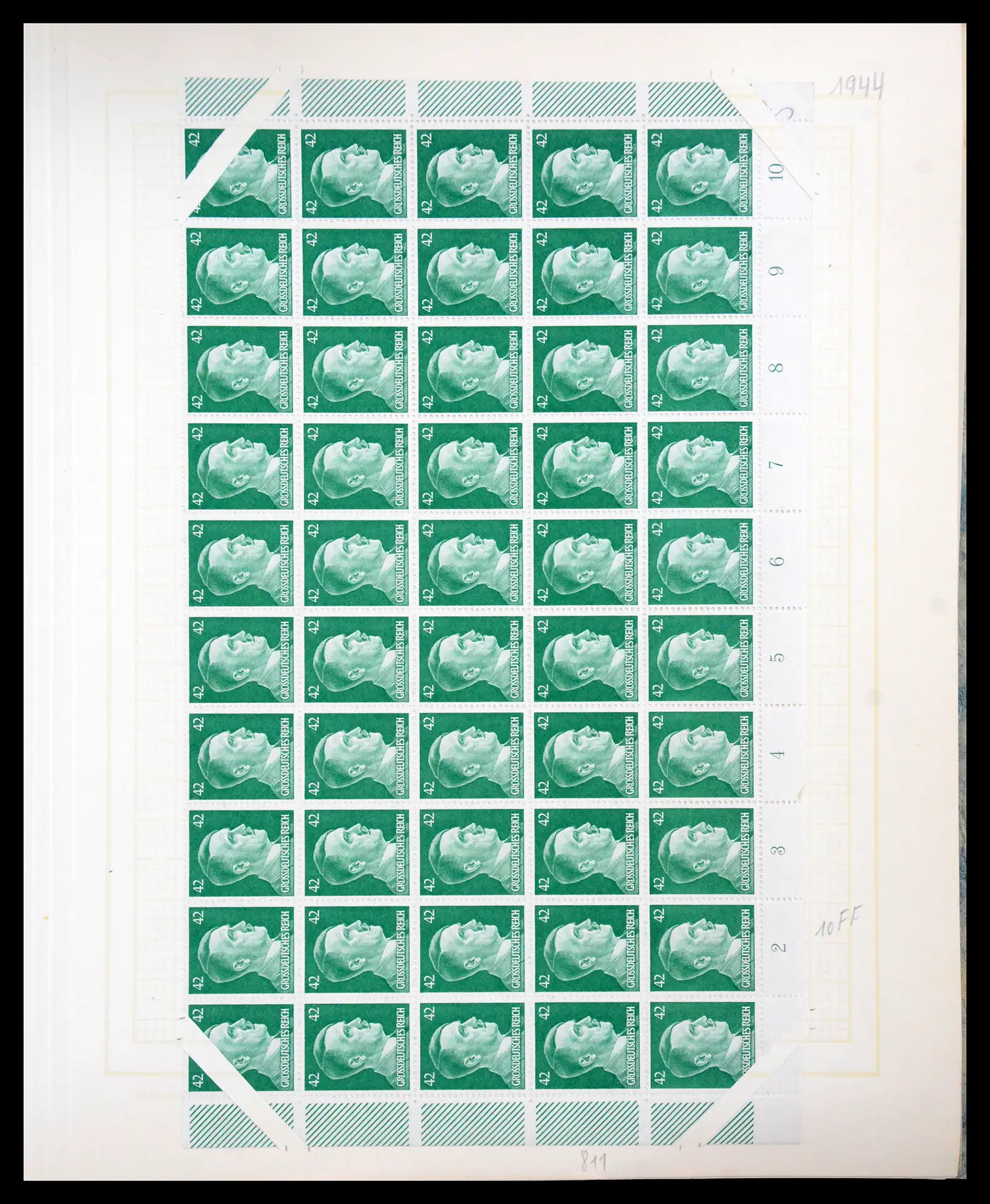 41271 0024 - Postzegelverzameling 41271 Duitsland vellen/veldelen 1922-1943.