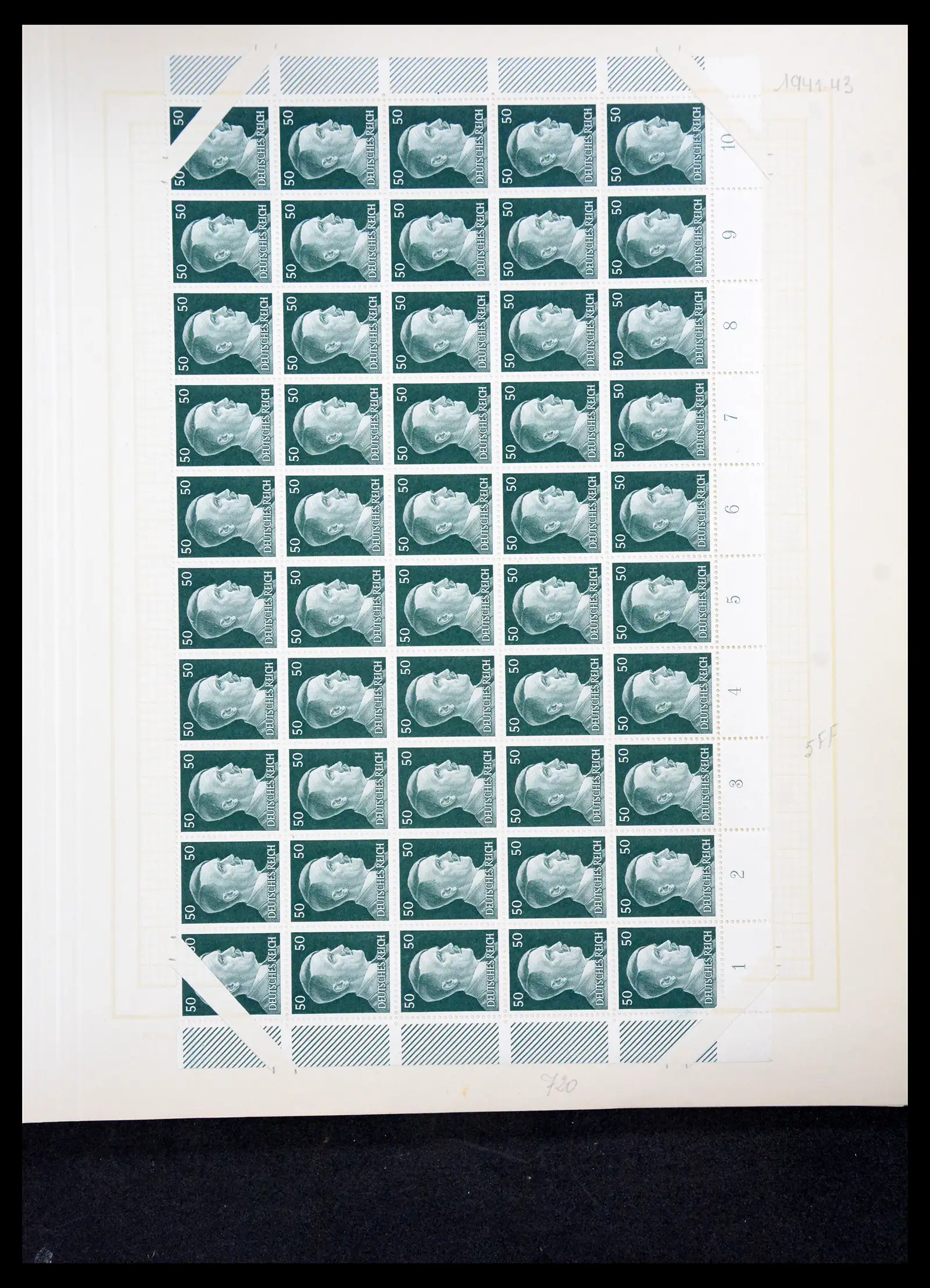 41271 0029 - Postzegelverzameling 41271 Duitsland vellen/veldelen 1922-1943.