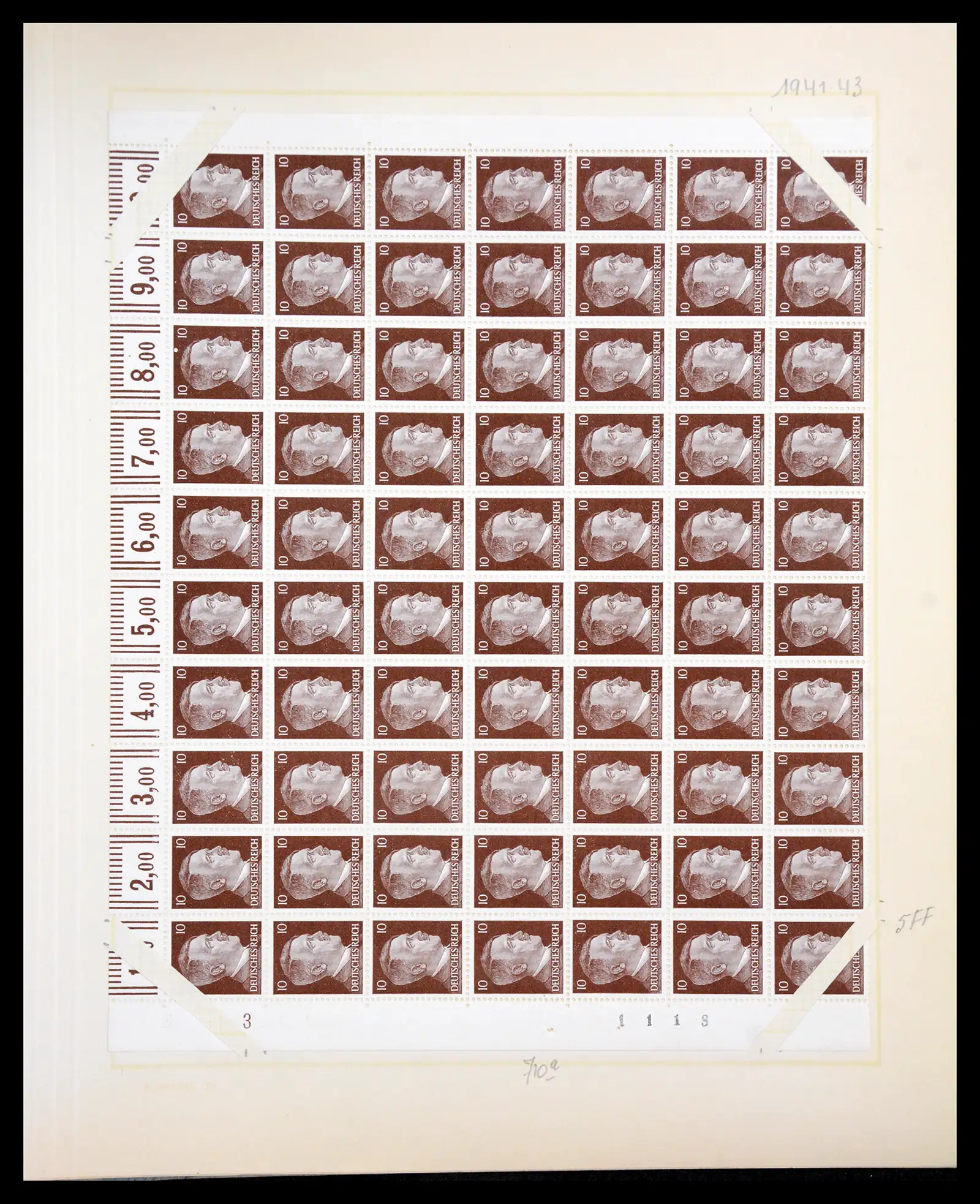 41271 0048 - Postzegelverzameling 41271 Duitsland vellen/veldelen 1922-1943.