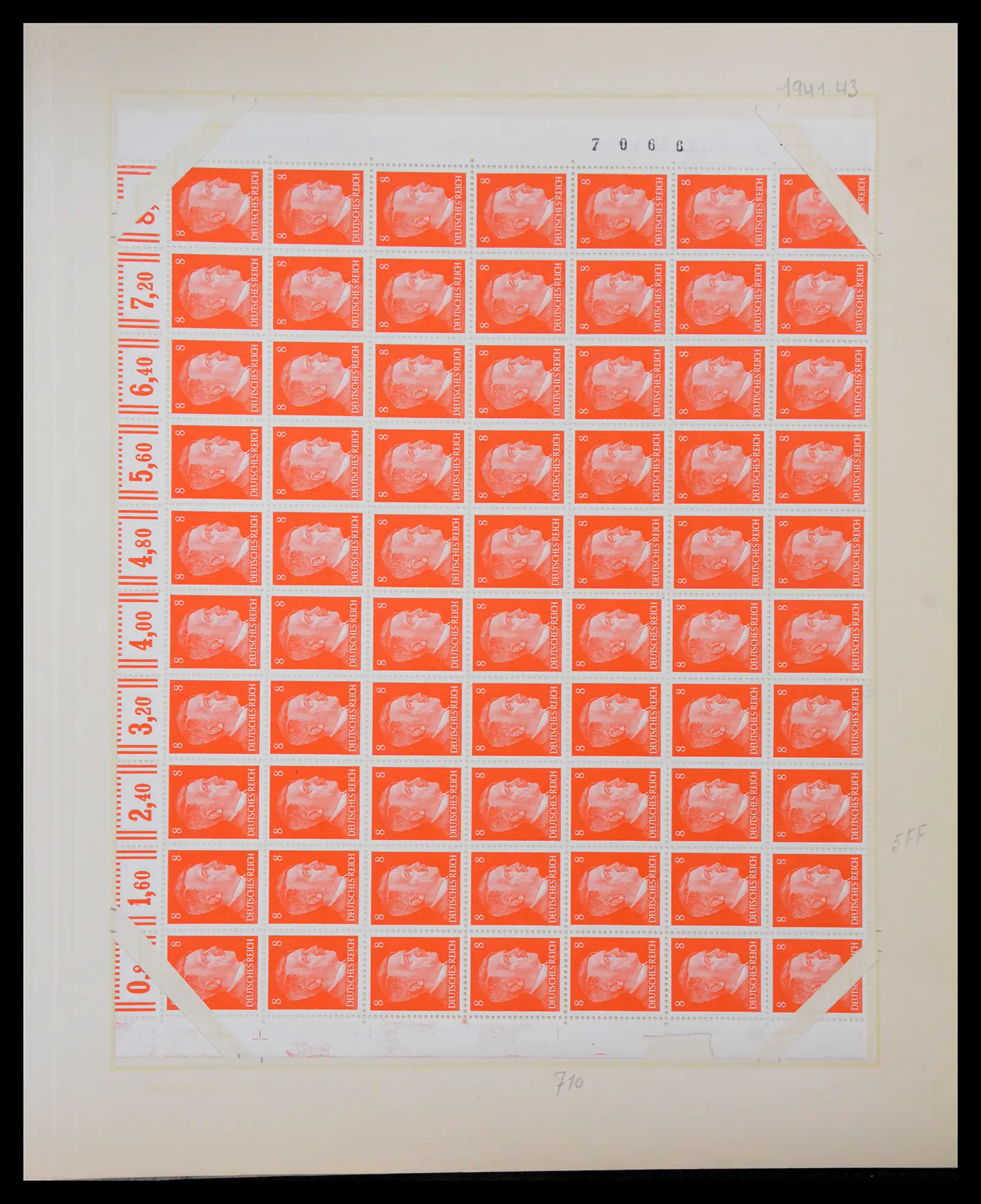 41271 0049 - Postzegelverzameling 41271 Duitsland vellen/veldelen 1922-1943.