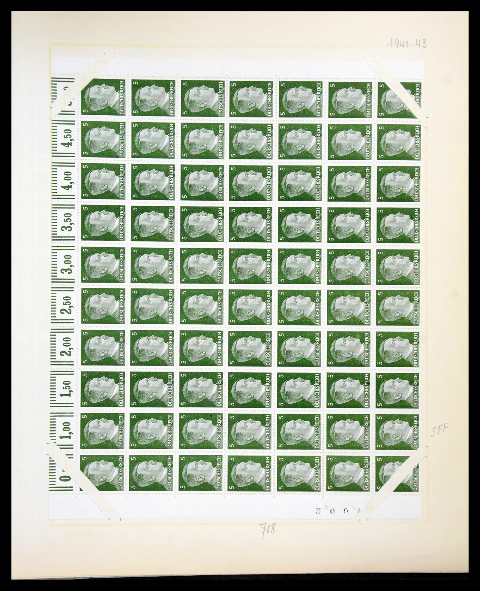 41271 0055 - Postzegelverzameling 41271 Duitsland vellen/veldelen 1922-1943.