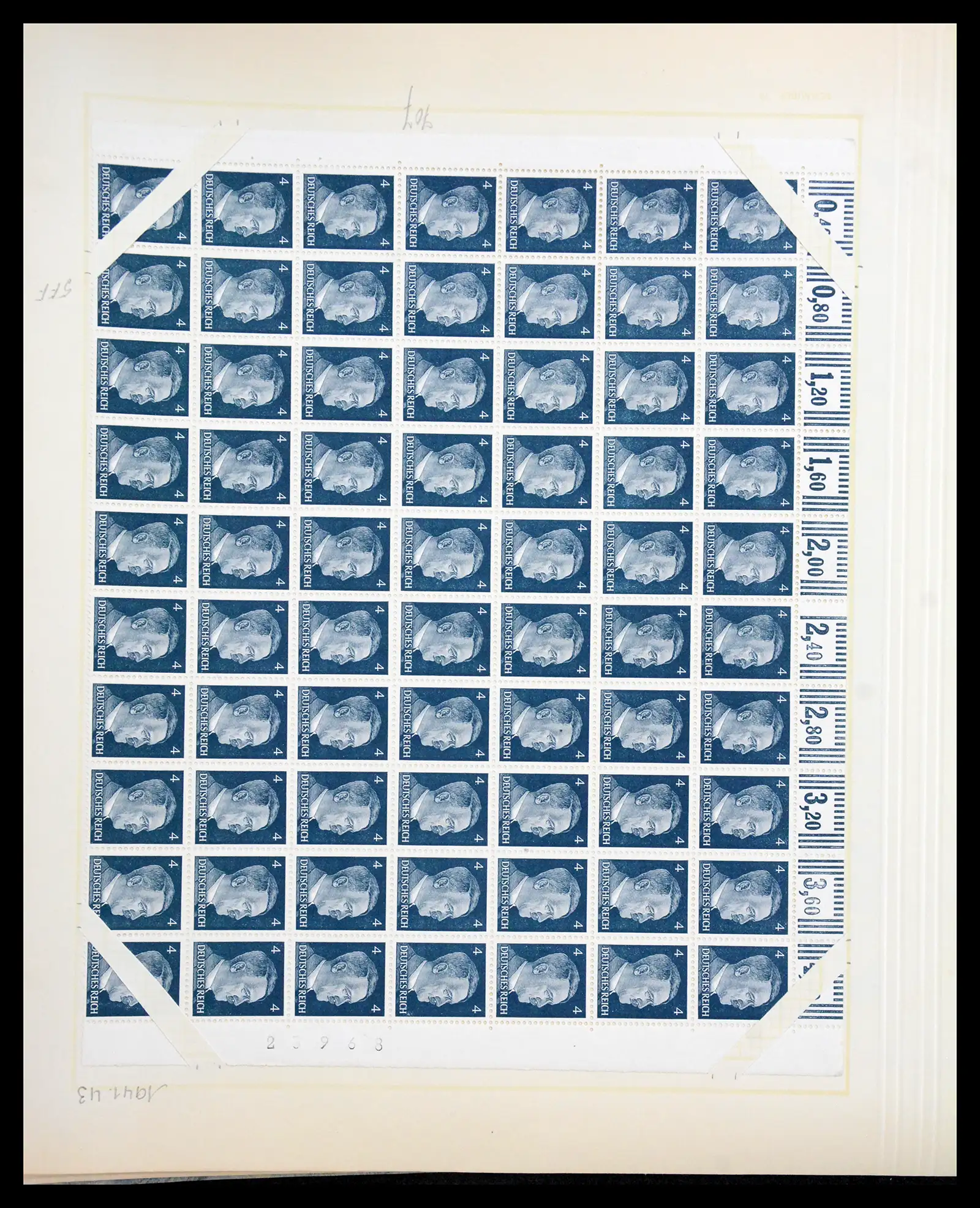 41271 0056 - Postzegelverzameling 41271 Duitsland vellen/veldelen 1922-1943.