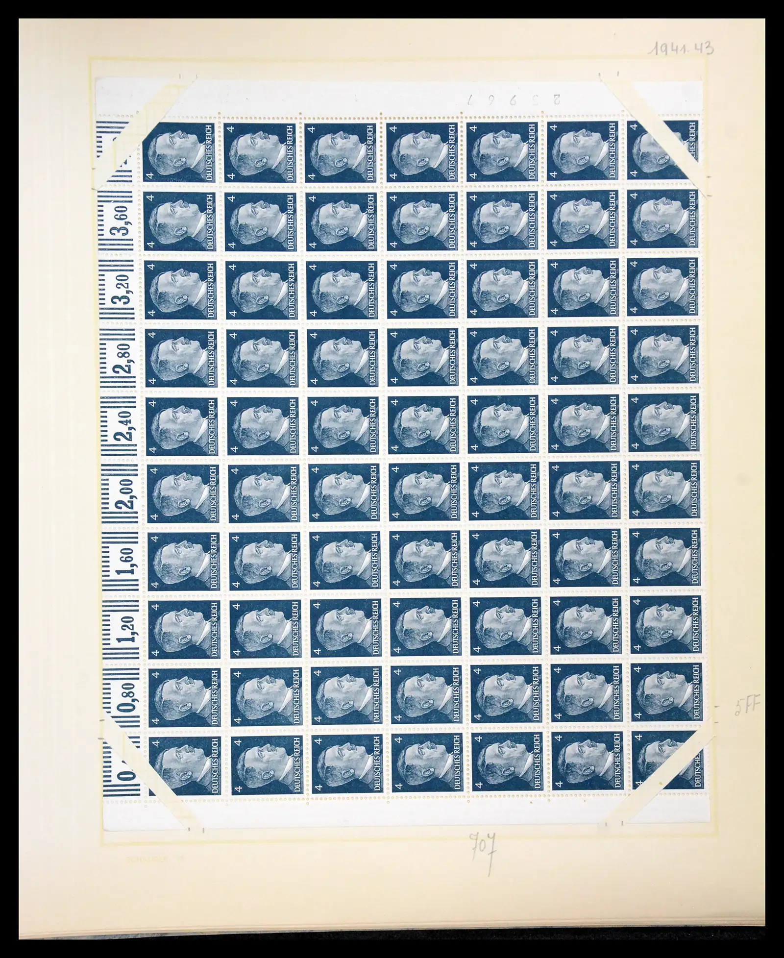 41271 0057 - Postzegelverzameling 41271 Duitsland vellen/veldelen 1922-1943.