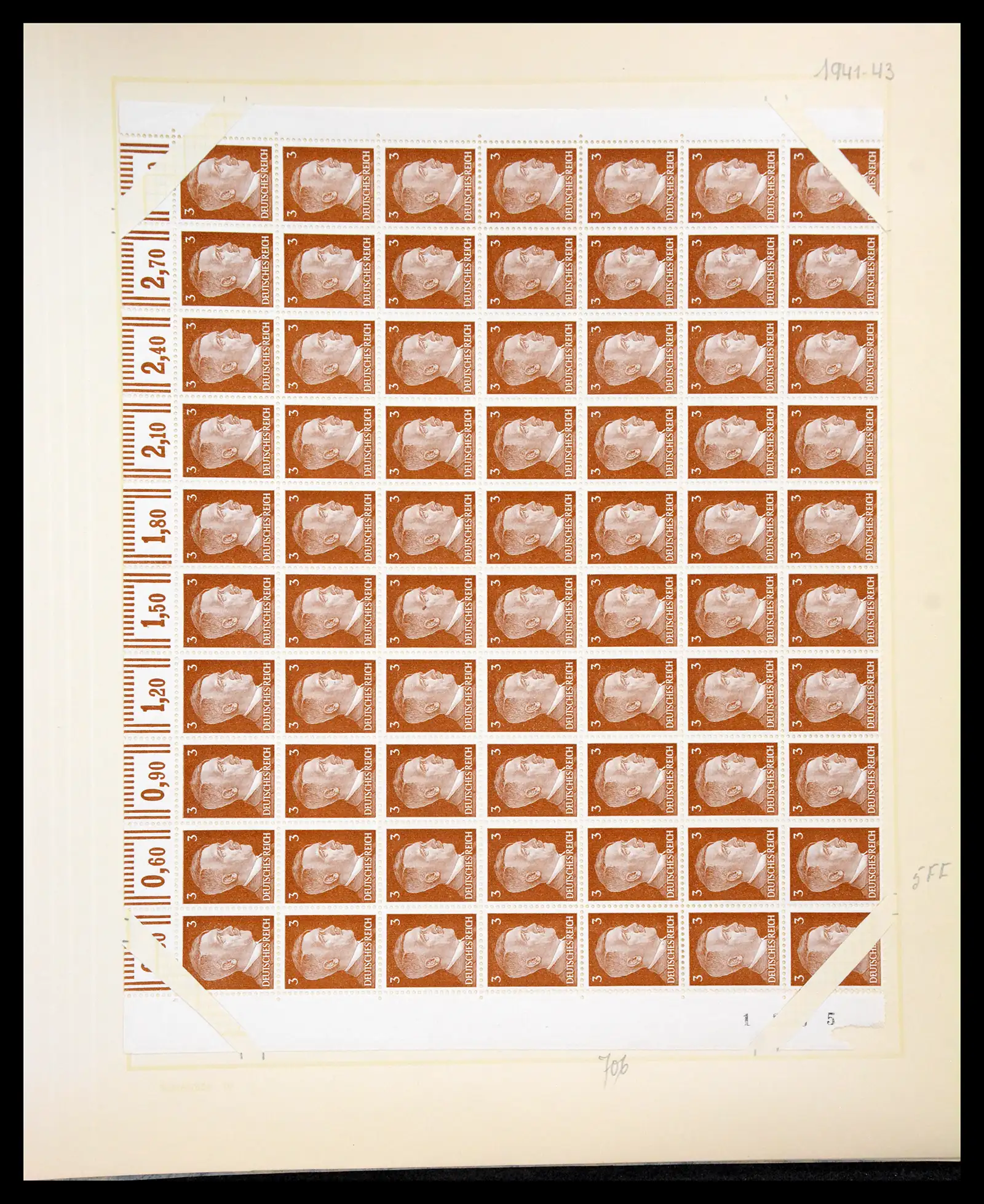 41271 0058 - Postzegelverzameling 41271 Duitsland vellen/veldelen 1922-1943.