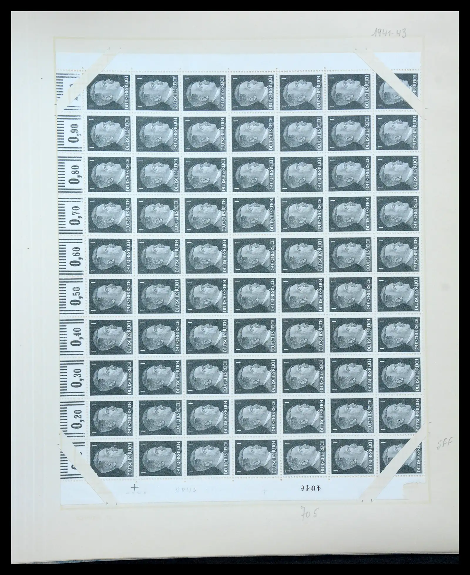 41271 0062 - Postzegelverzameling 41271 Duitsland vellen/veldelen 1922-1943.