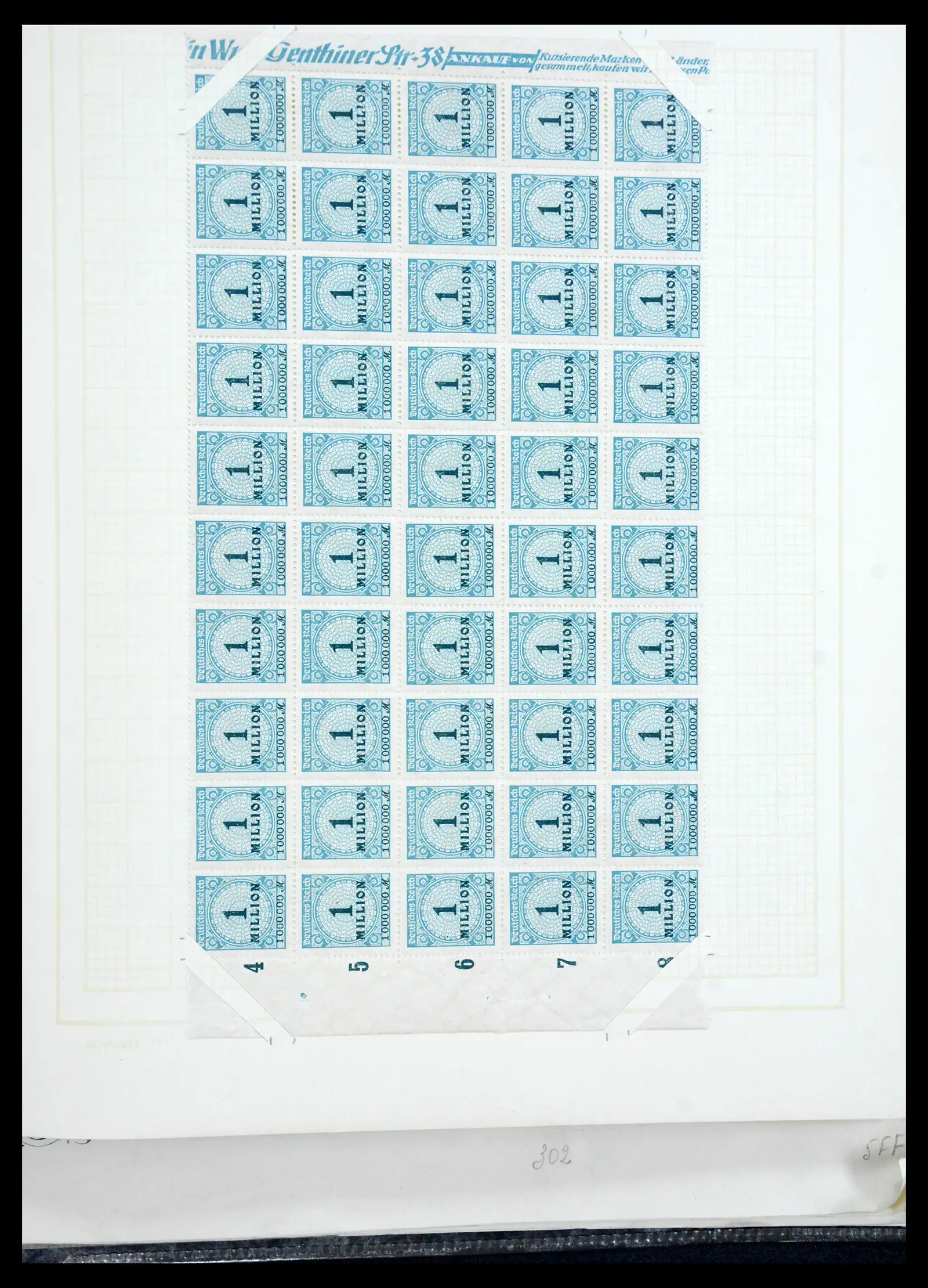 41271 0078 - Postzegelverzameling 41271 Duitsland vellen/veldelen 1922-1943.