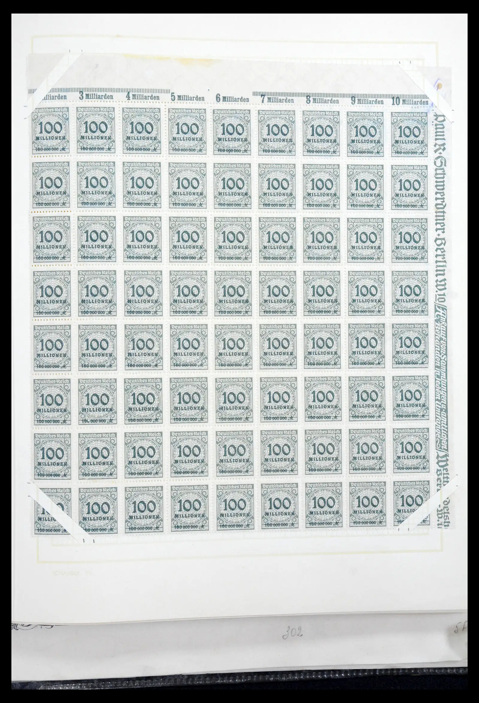 41271 0089 - Postzegelverzameling 41271 Duitsland vellen/veldelen 1922-1943.