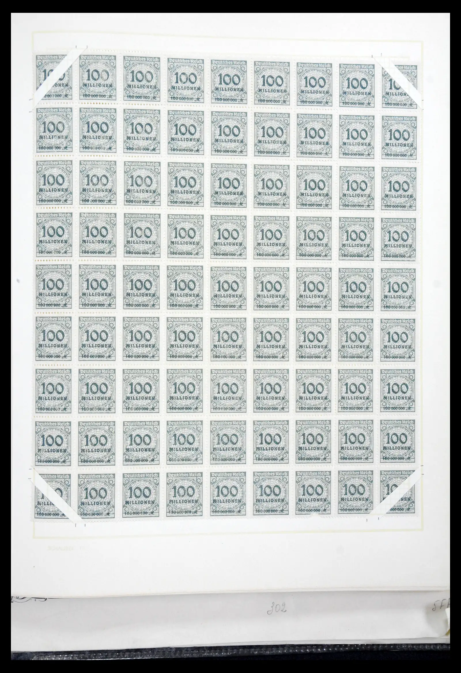 41271 0090 - Postzegelverzameling 41271 Duitsland vellen/veldelen 1922-1943.