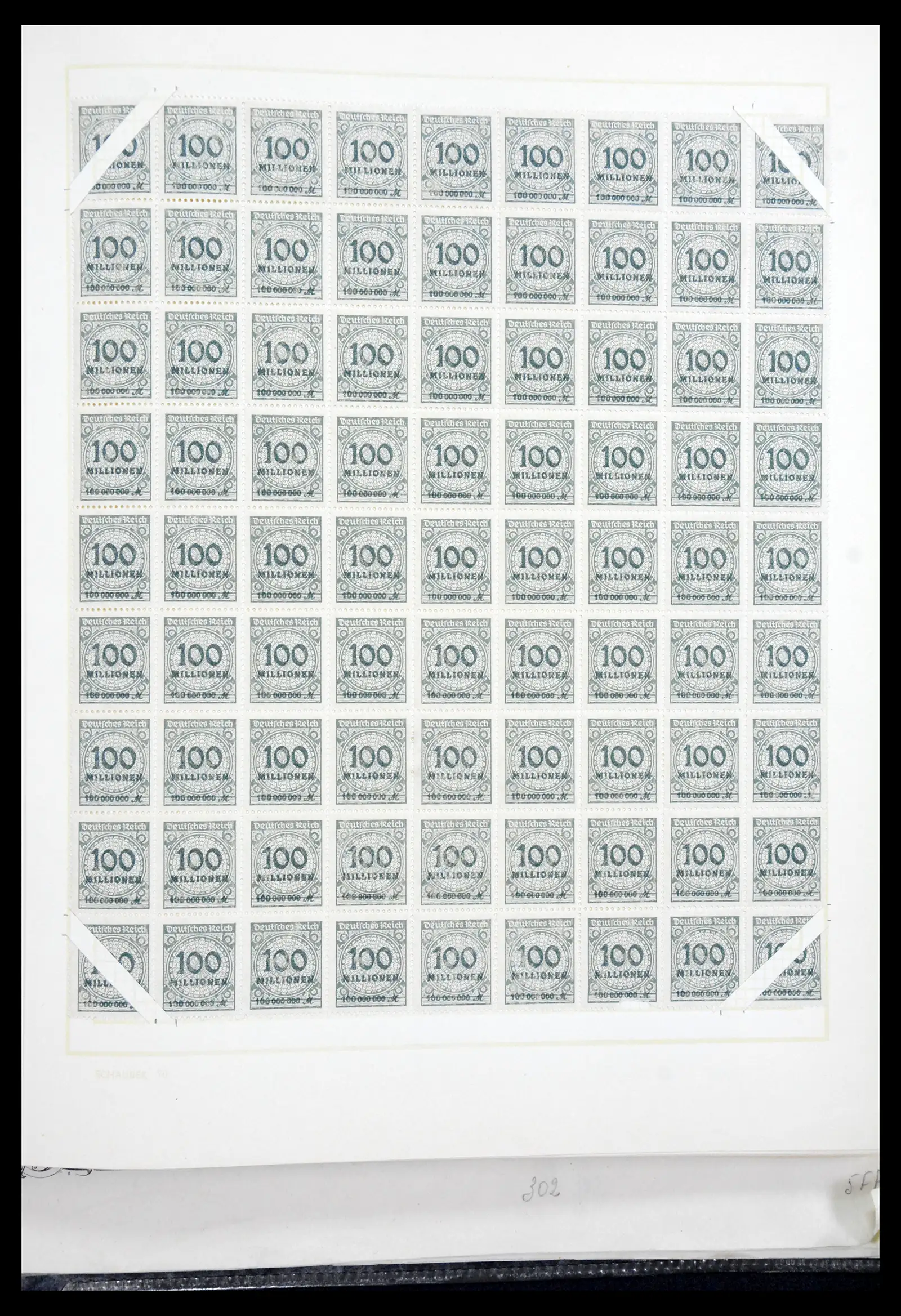 41271 0091 - Postzegelverzameling 41271 Duitsland vellen/veldelen 1922-1943.