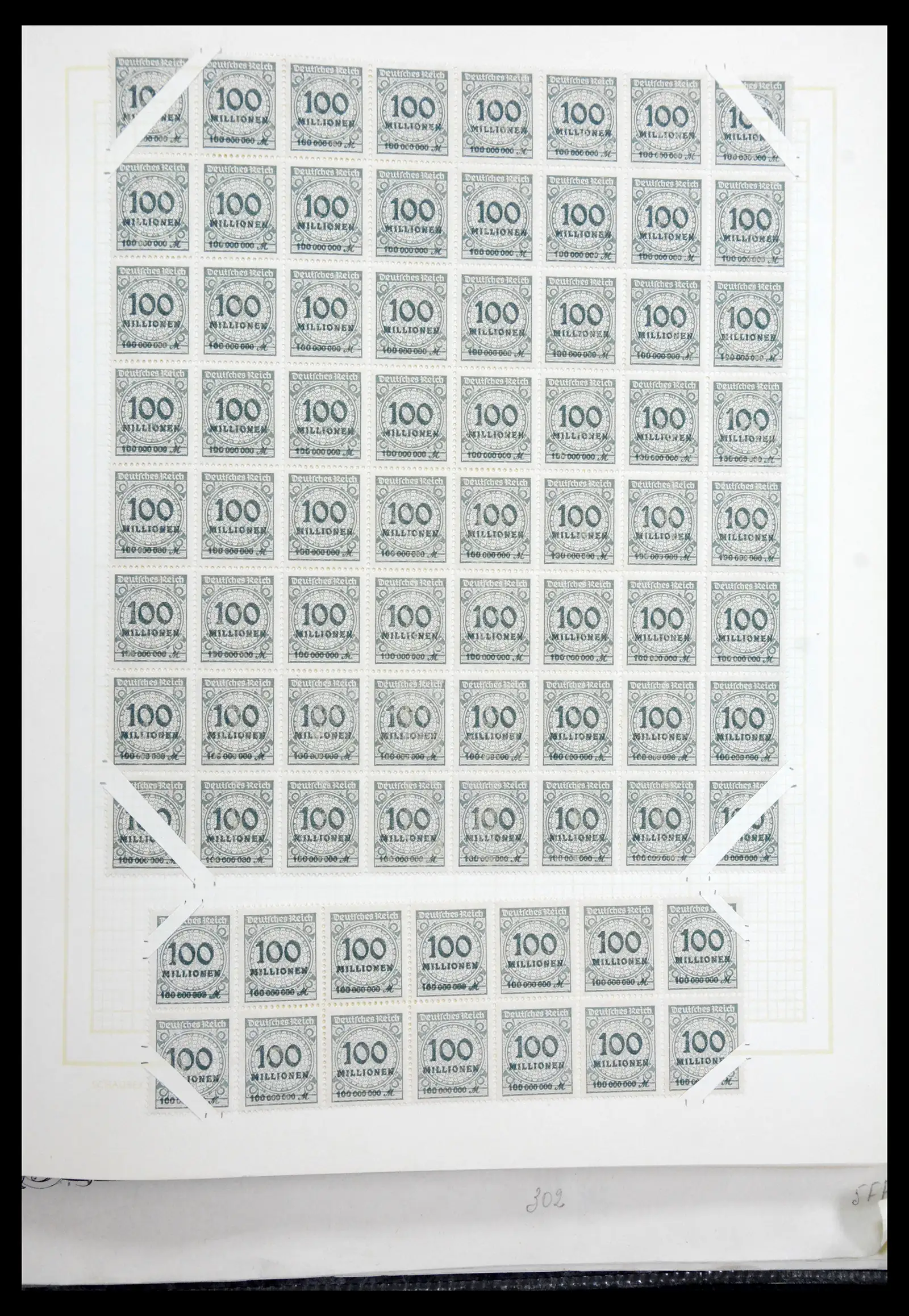 41271 0092 - Postzegelverzameling 41271 Duitsland vellen/veldelen 1922-1943.