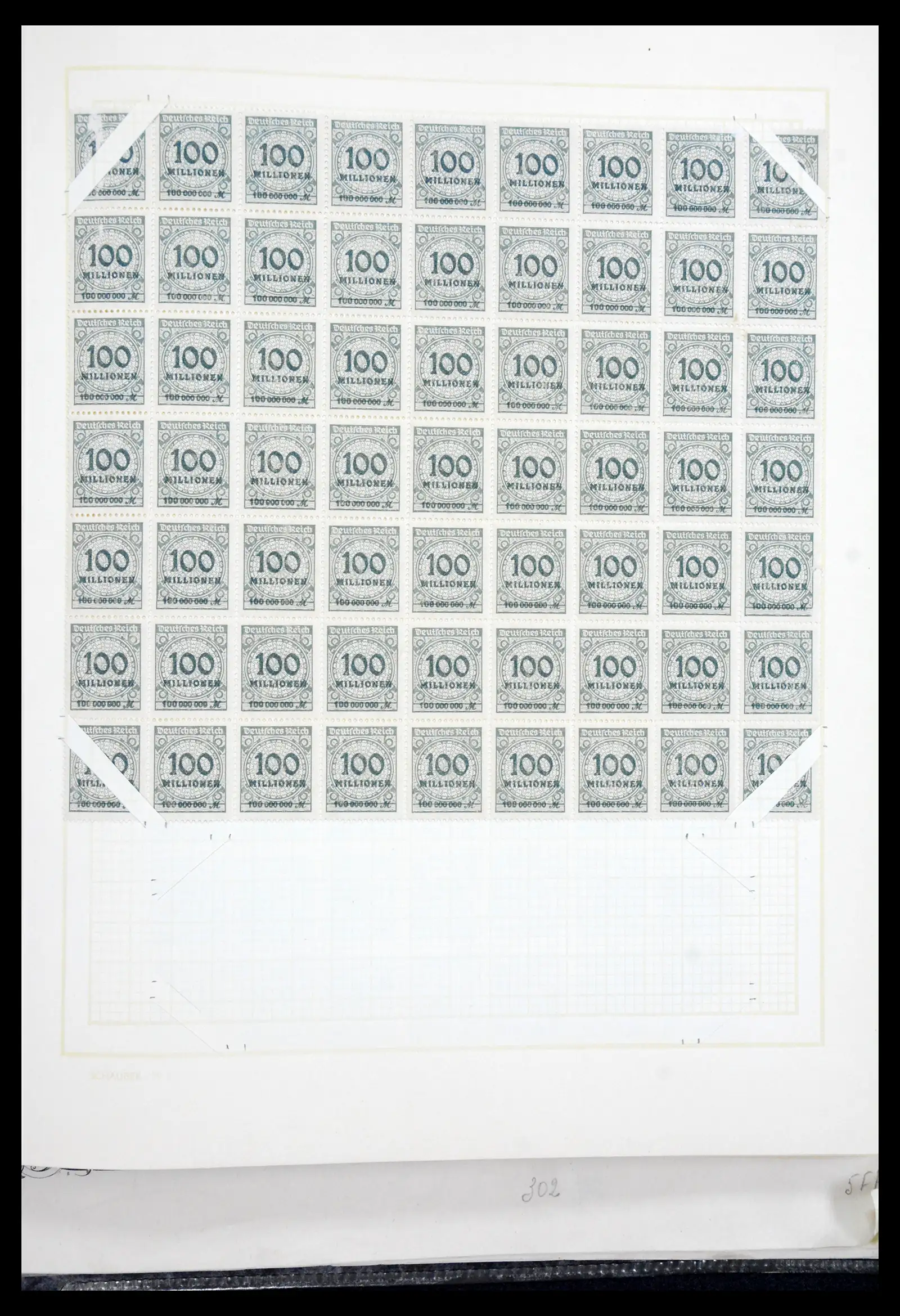 41271 0093 - Postzegelverzameling 41271 Duitsland vellen/veldelen 1922-1943.