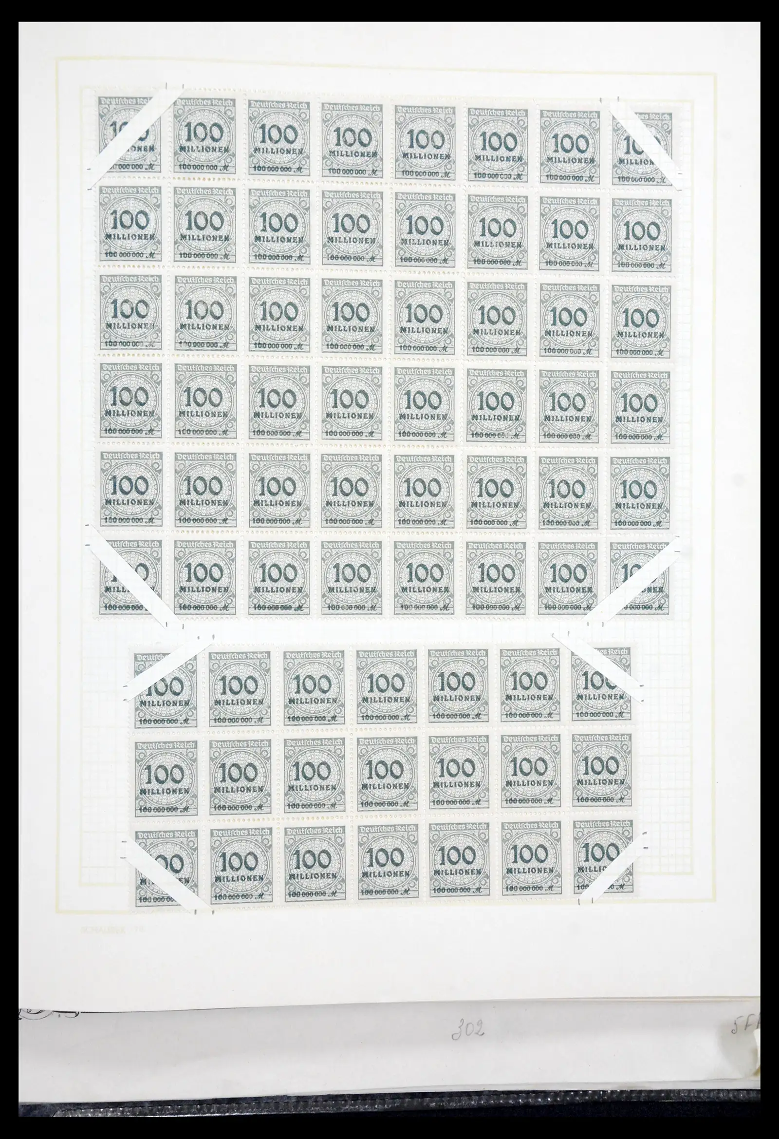 41271 0094 - Postzegelverzameling 41271 Duitsland vellen/veldelen 1922-1943.