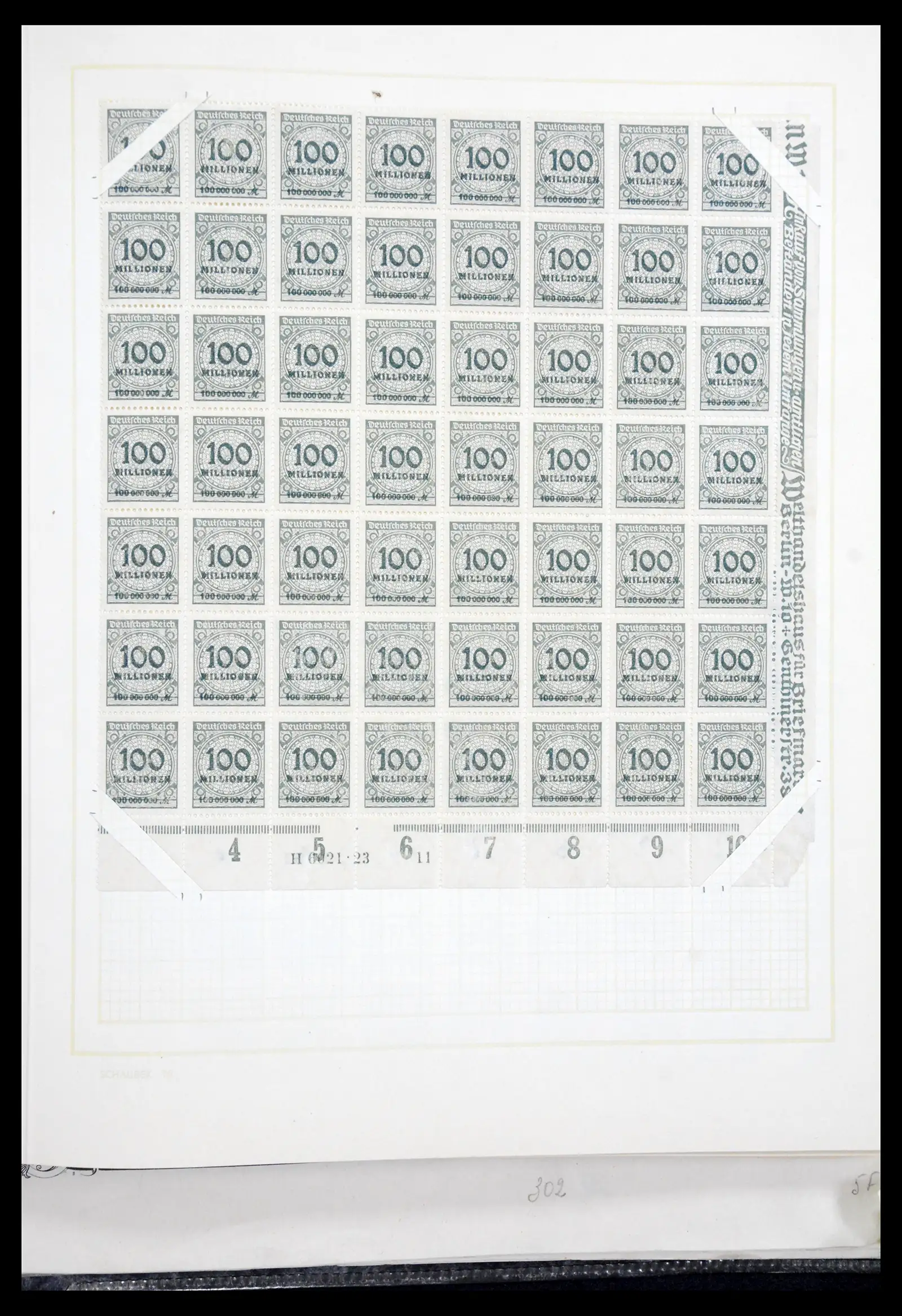 41271 0095 - Postzegelverzameling 41271 Duitsland vellen/veldelen 1922-1943.