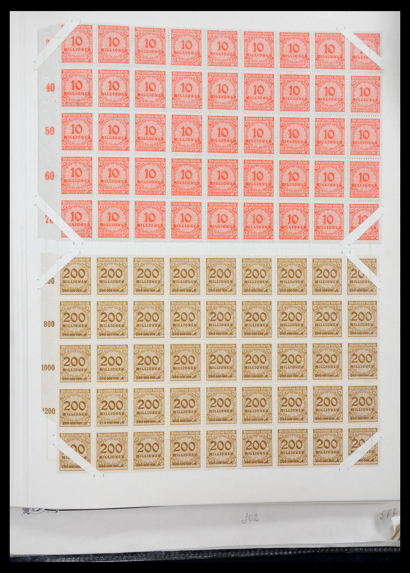 41271 0096 - Postzegelverzameling 41271 Duitsland vellen/veldelen 1922-1943.