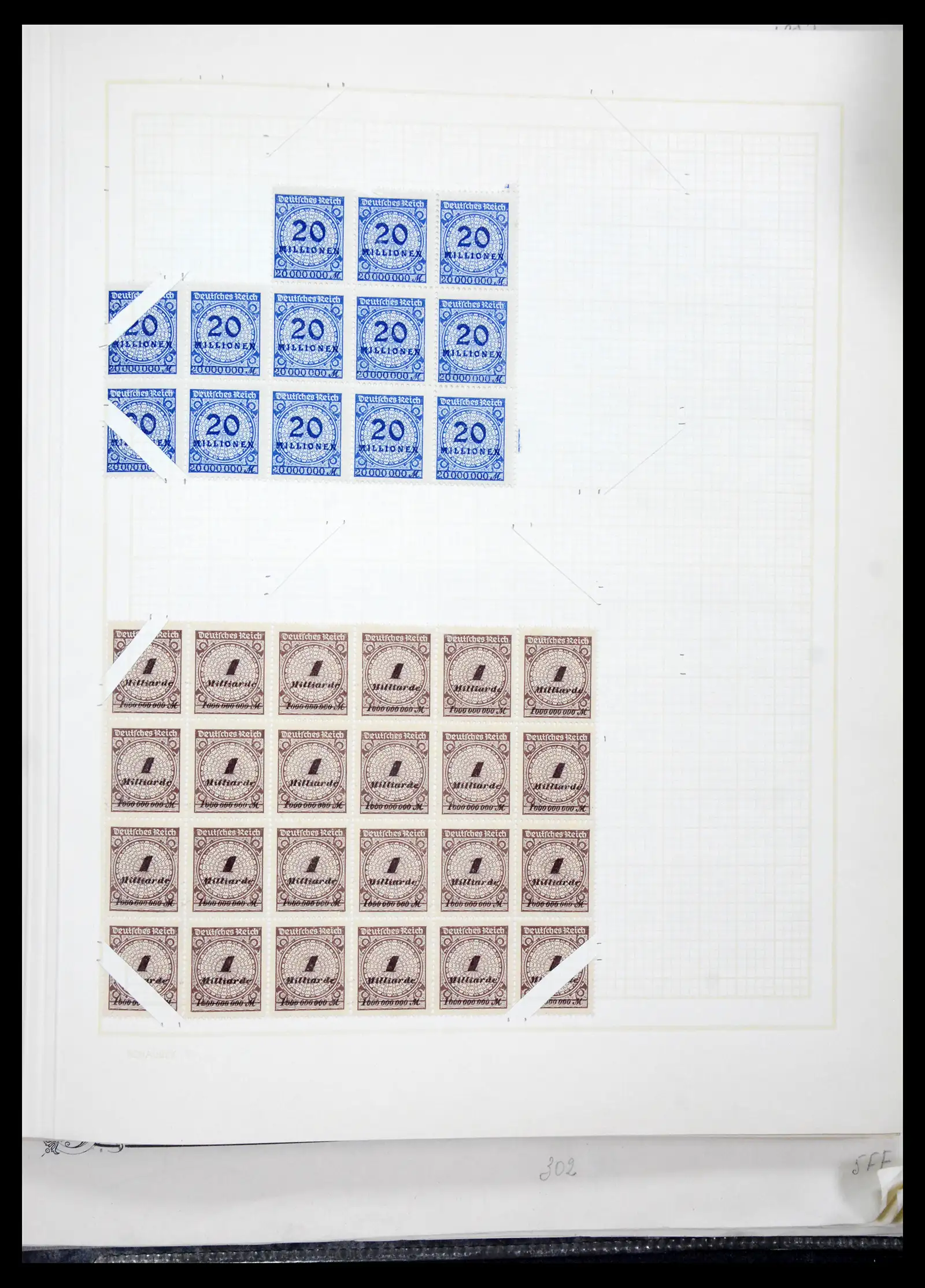 41271 0098 - Postzegelverzameling 41271 Duitsland vellen/veldelen 1922-1943.