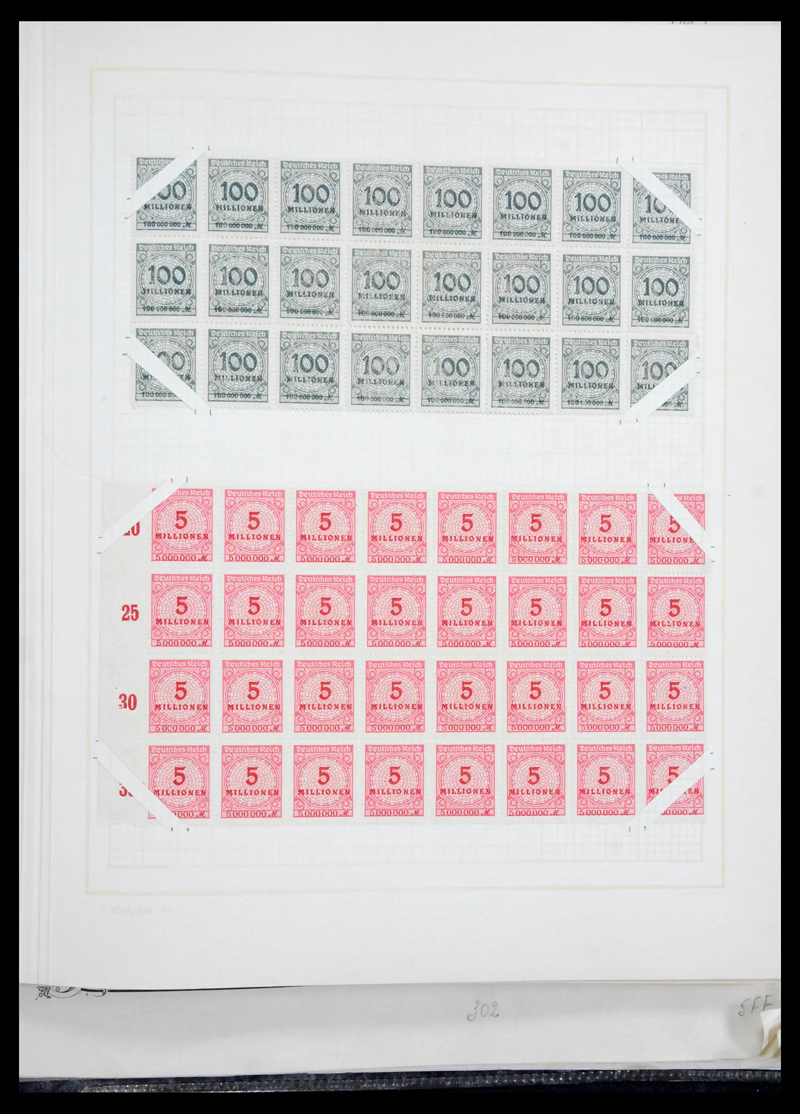 41271 0099 - Postzegelverzameling 41271 Duitsland vellen/veldelen 1922-1943.