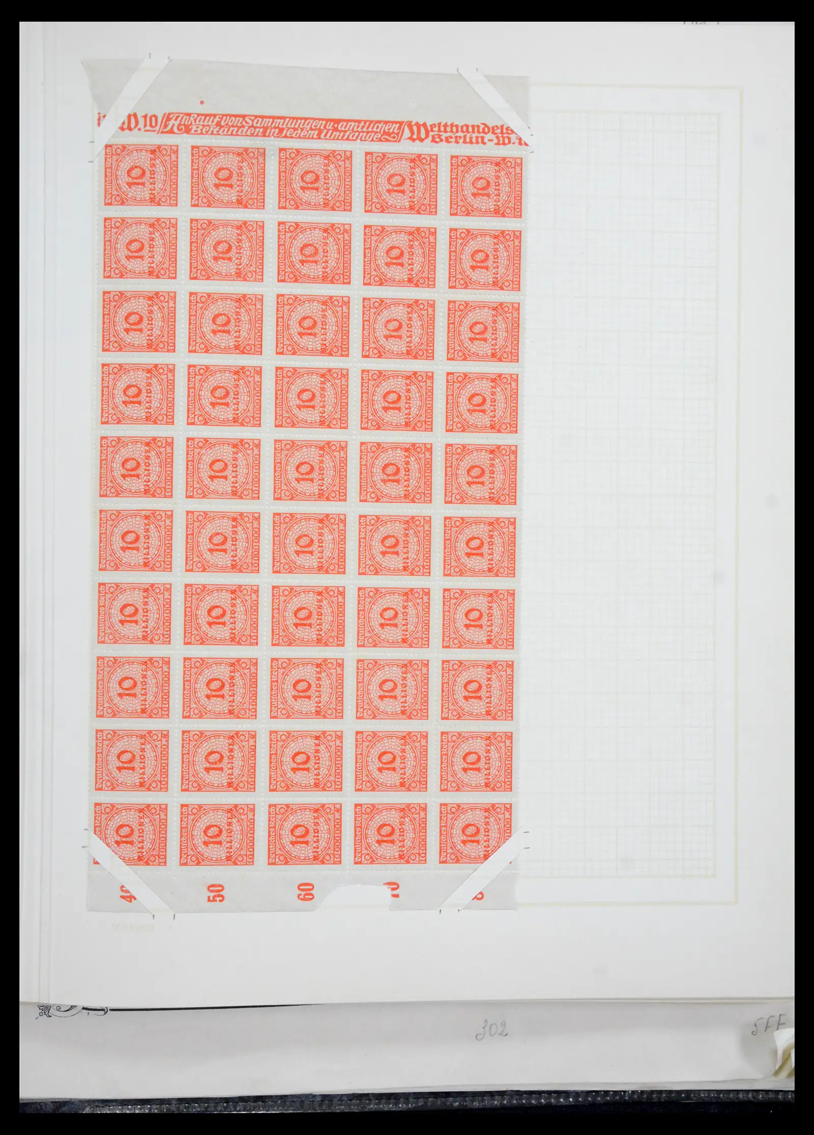 41271 0100 - Postzegelverzameling 41271 Duitsland vellen/veldelen 1922-1943.