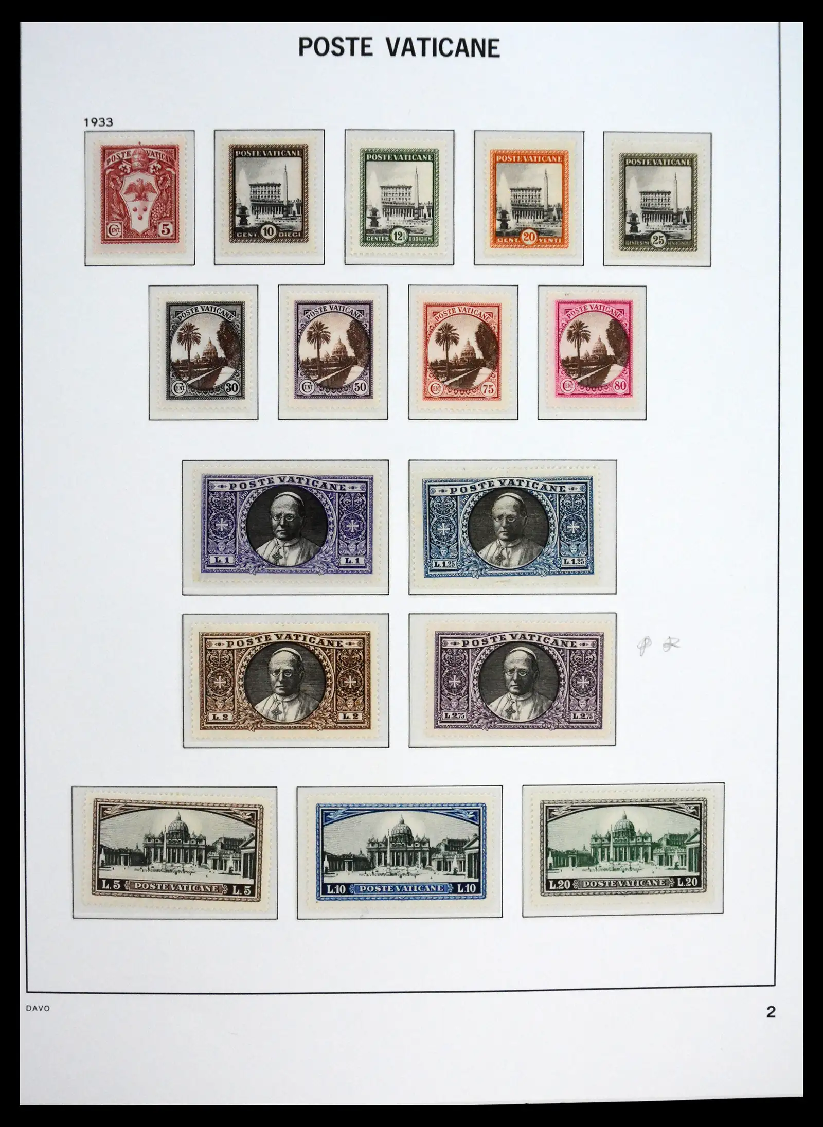 41273 0002 - Postzegelverzameling 41273 Vaticaan postfris 1929-2020.