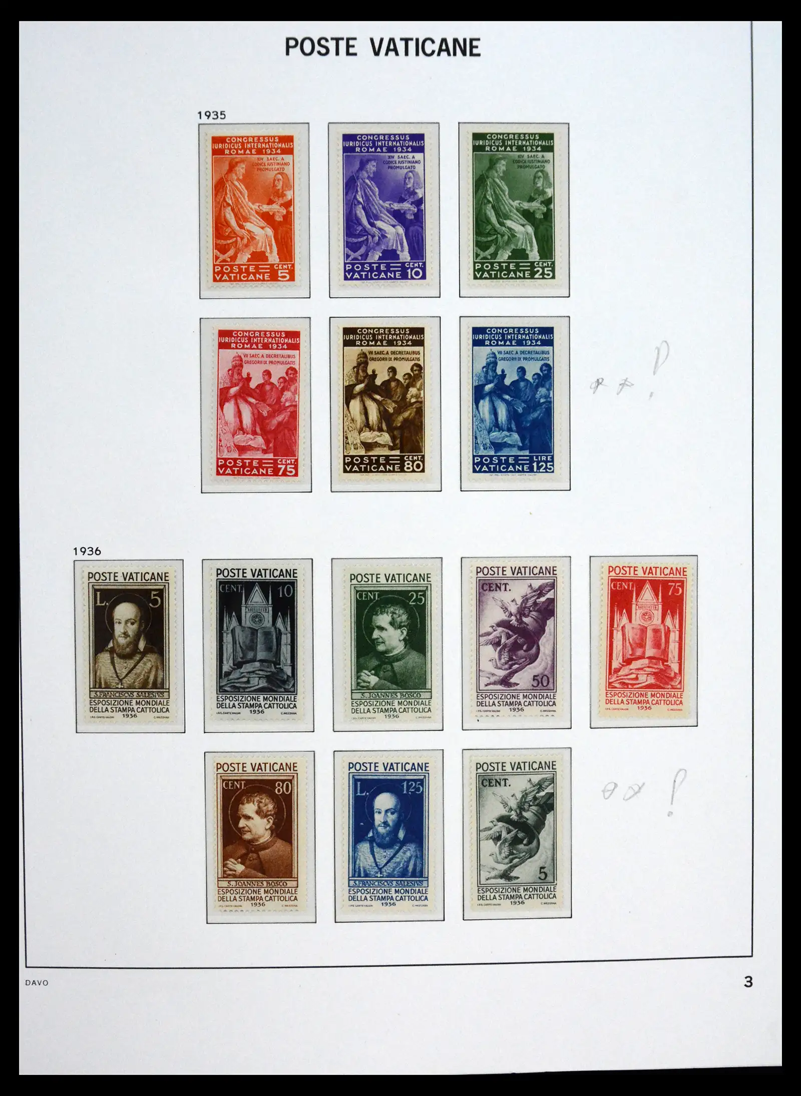 41273 0003 - Postzegelverzameling 41273 Vaticaan postfris 1929-2020.