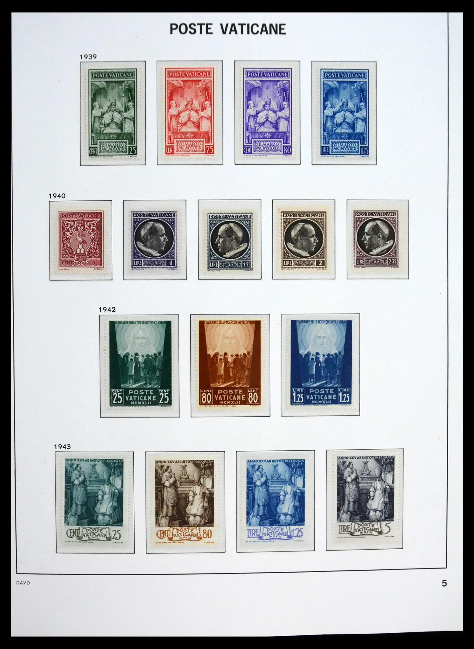 41273 0005 - Postzegelverzameling 41273 Vaticaan postfris 1929-2020.