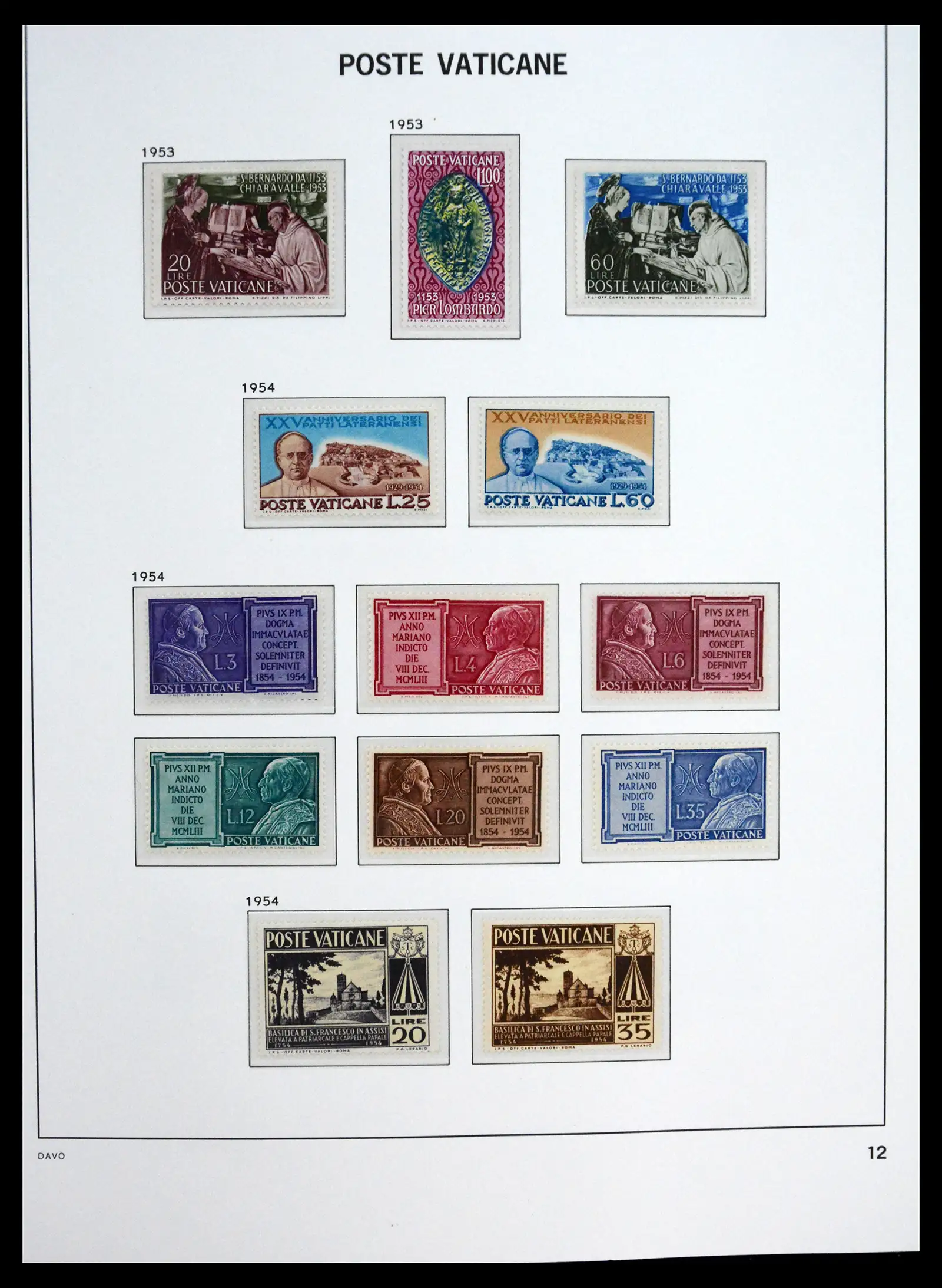 41273 0012 - Postzegelverzameling 41273 Vaticaan postfris 1929-2020.