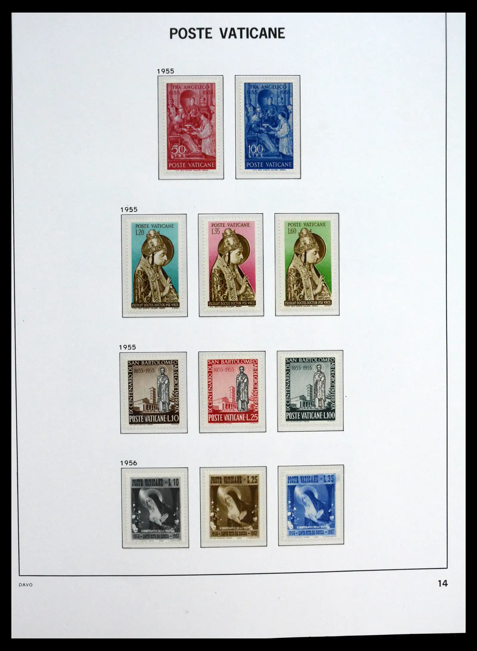 41273 0014 - Postzegelverzameling 41273 Vaticaan postfris 1929-2020.