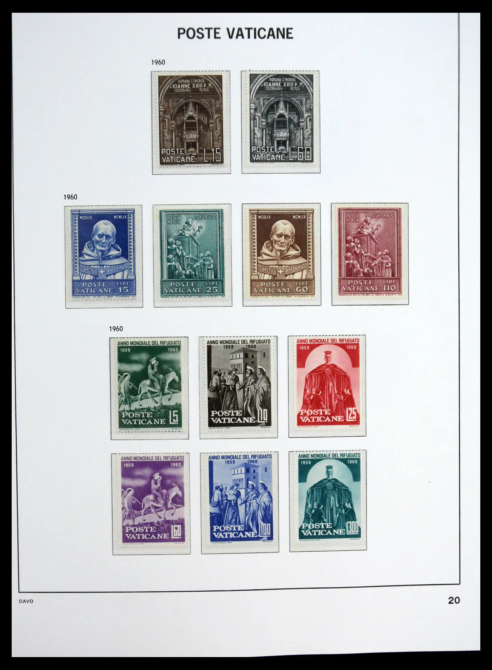 41273 0020 - Postzegelverzameling 41273 Vaticaan postfris 1929-2020.