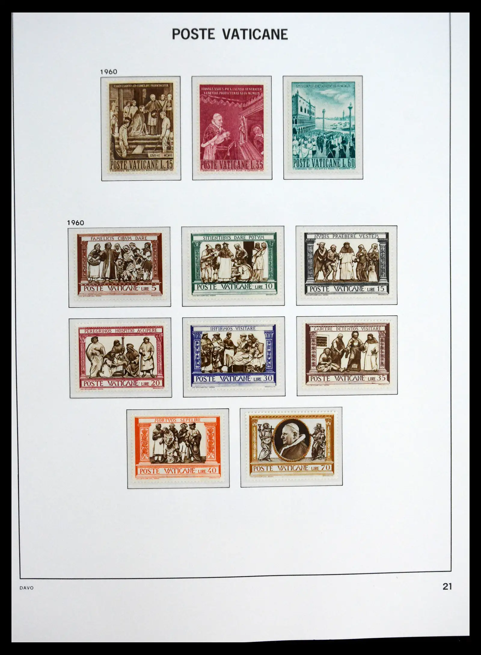 41273 0021 - Postzegelverzameling 41273 Vaticaan postfris 1929-2020.